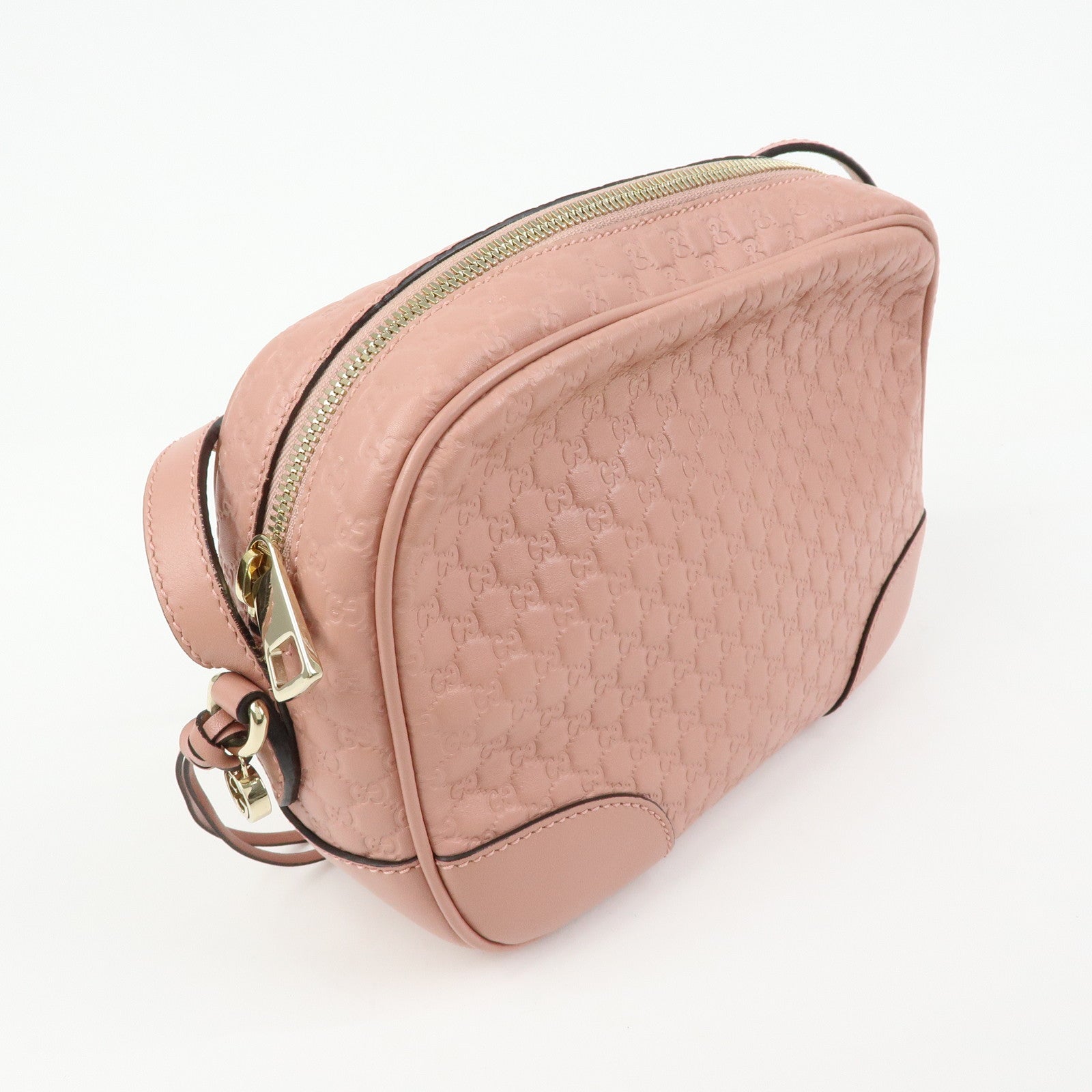 GUCCI Interlocking G Microguccissima Shoulder Bag Pink 449413
