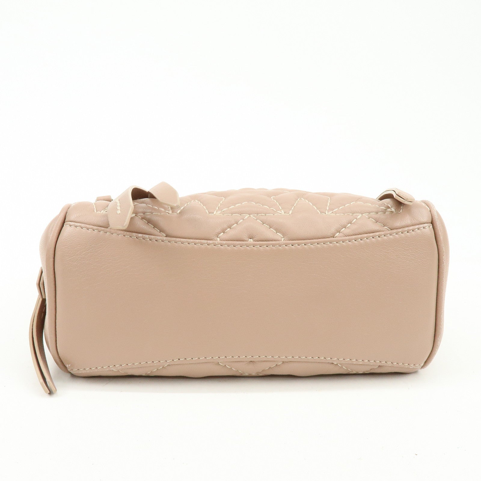 JIMMY CHOO Helia Quilting Leather Chain 2Way Bag Hand Bag Pink