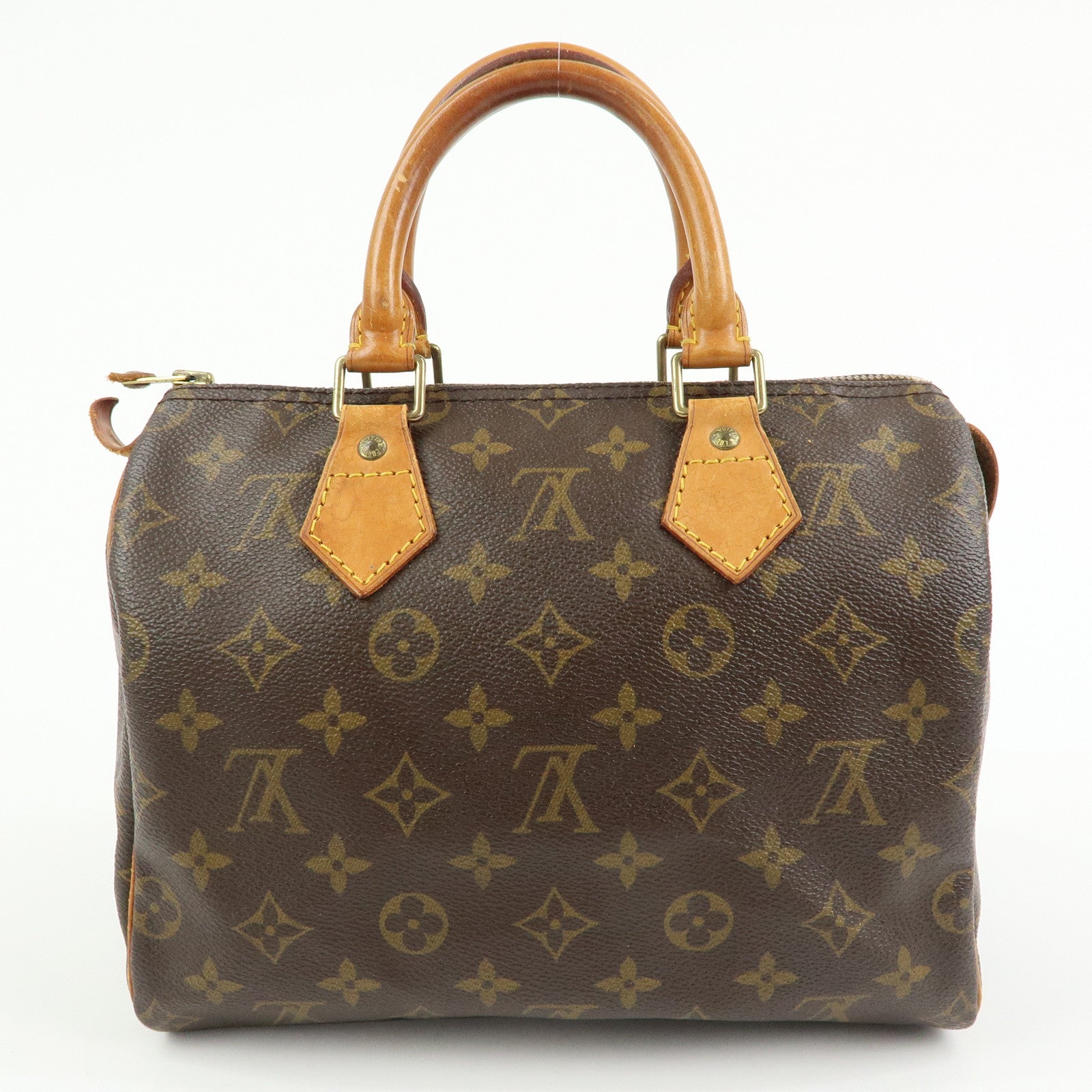 Louis Vuitton Monogram Speedy 25 Boston Bag Hand Bag Brown M41528