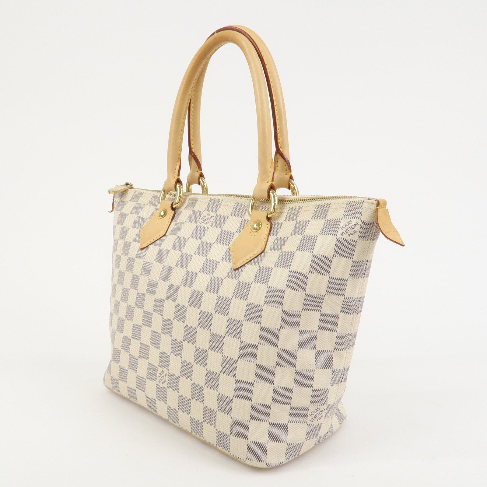 Louis Vuitton Damier Azur Saleya PM Tote Bag Hand Bag N51186