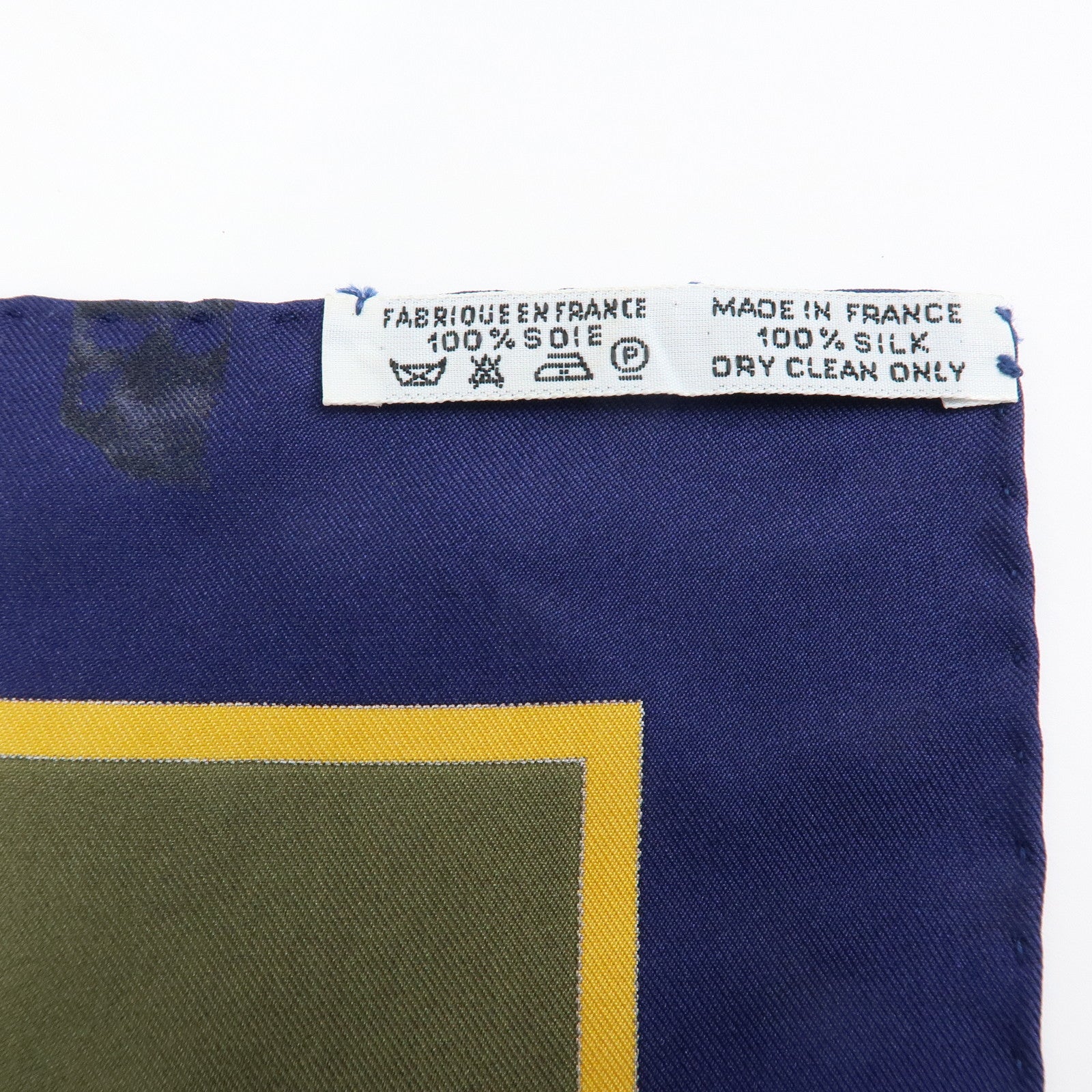 HERMES Carre 90 Set of 2 Silk 100% Scarf Pink Yellow Green