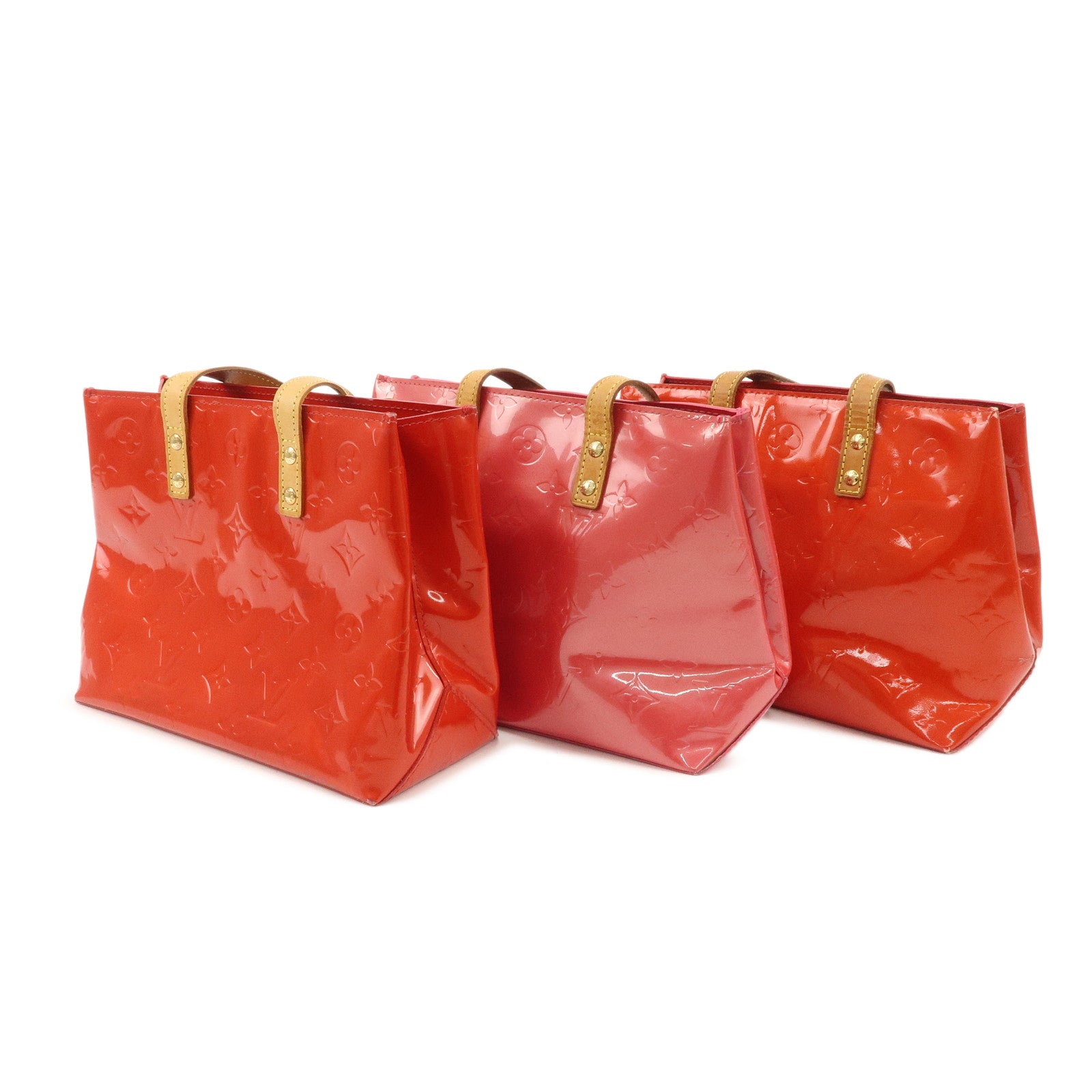 Louis Vuitton Monogram Vernis Set of 3 Lead PM Bag M91088 M9132F Used