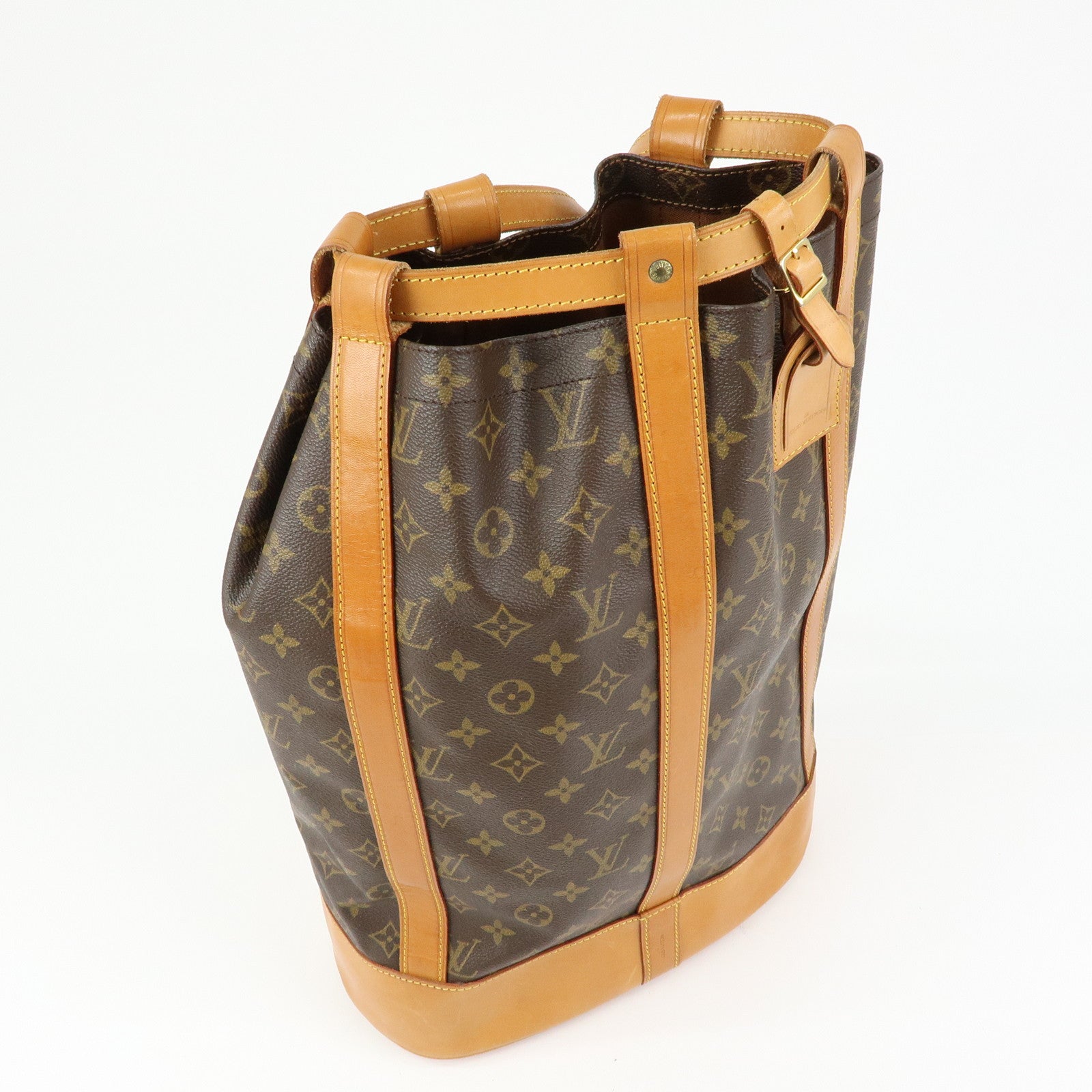 Louis Vuitton Monogram Randonnee GM Shoulder Bag Brown M42244