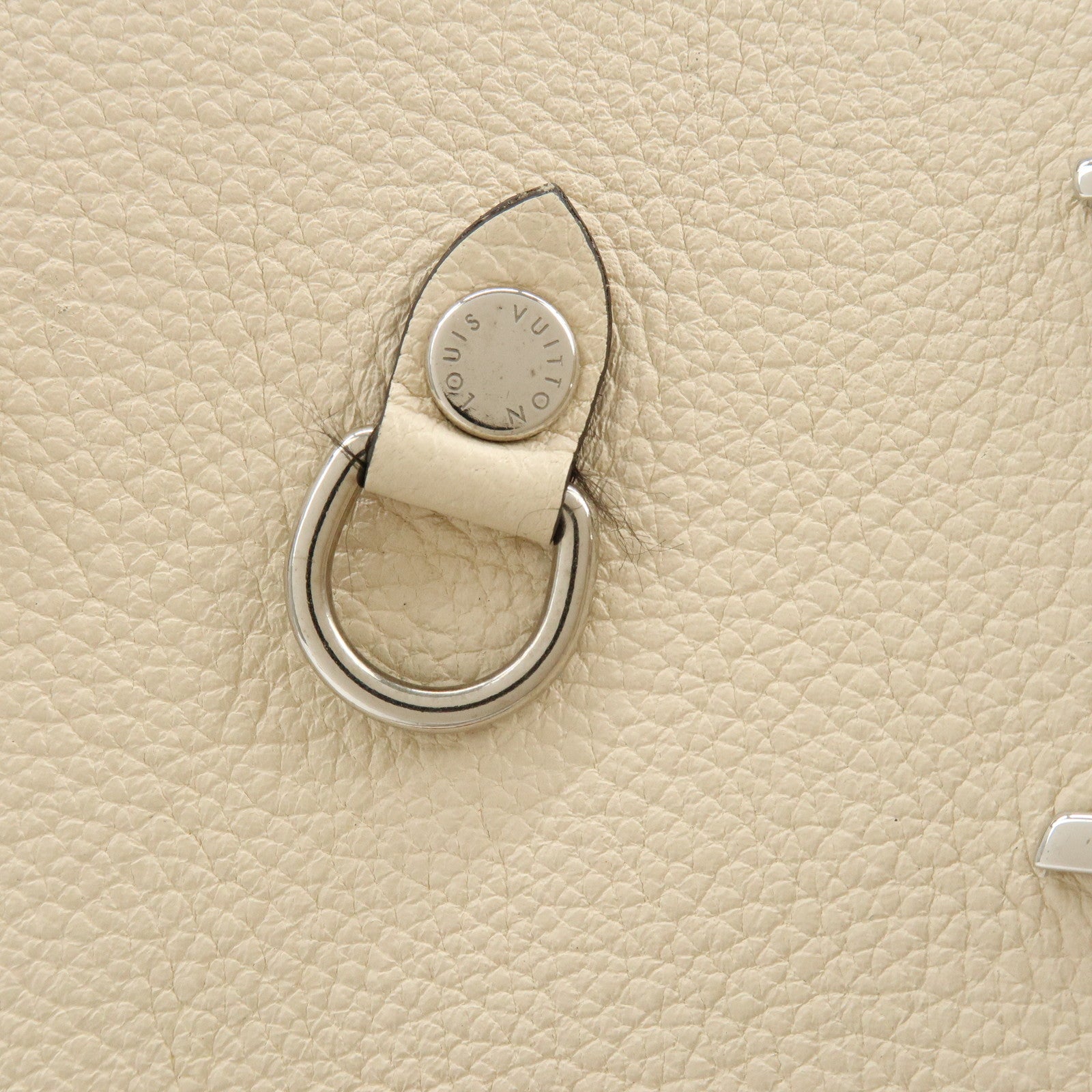 Louis Vuitton Lockme Calf Leather Bucket Shoulder Bag Flower M53081