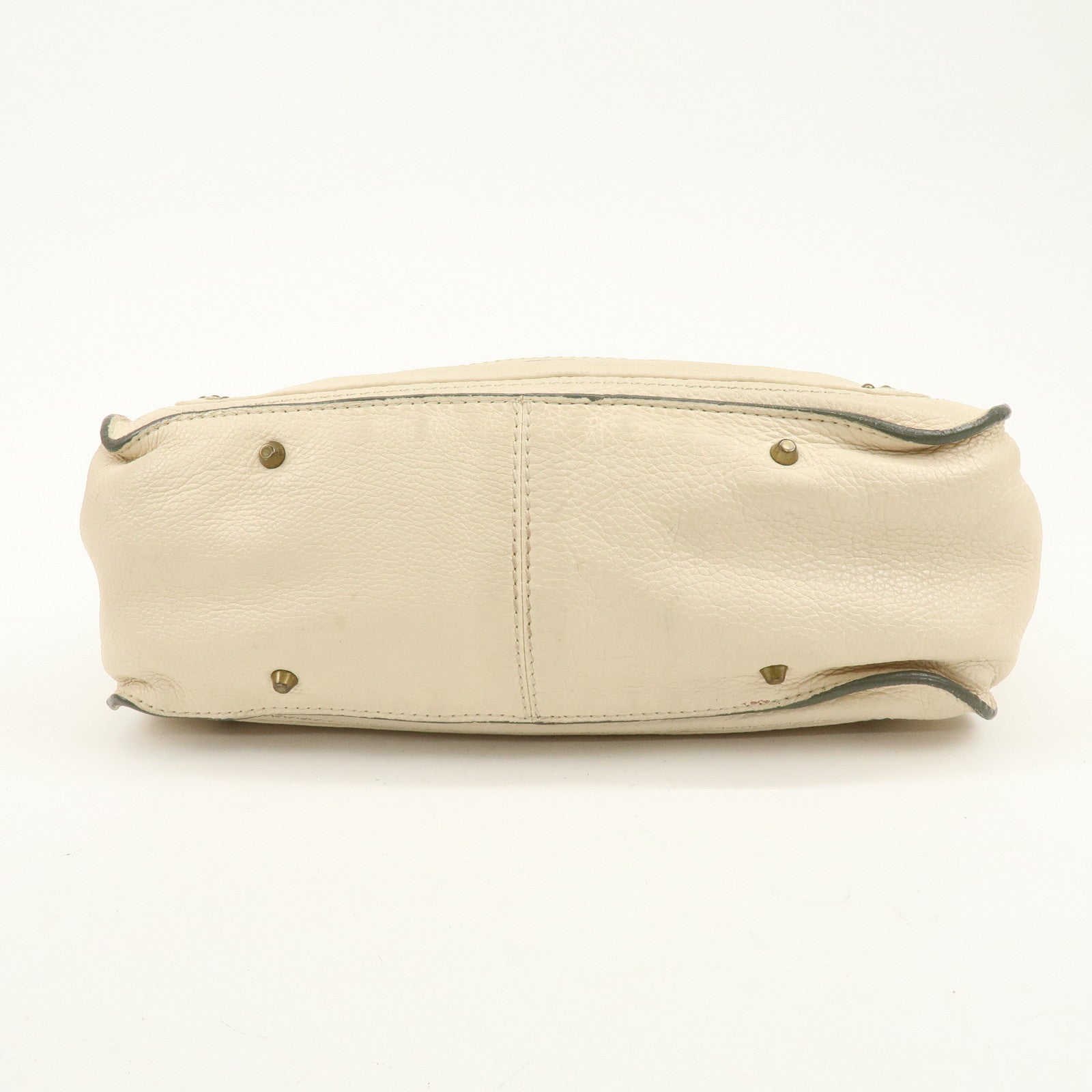 Chloe Paddington Leather Tote Bag Hand Bag White