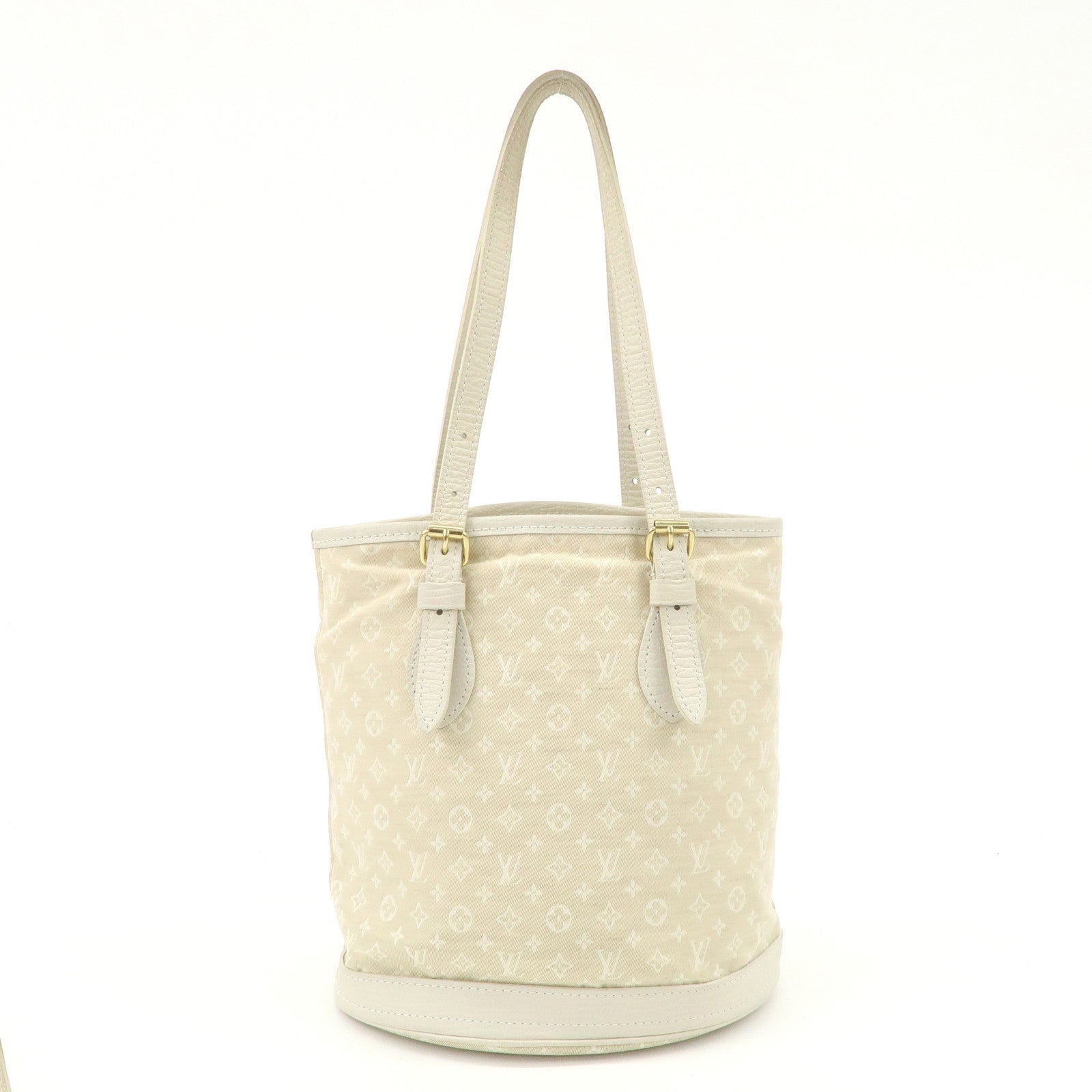 Louis Vuitton Monogram Mini Lin Bucket PM Hand Bag M95316
