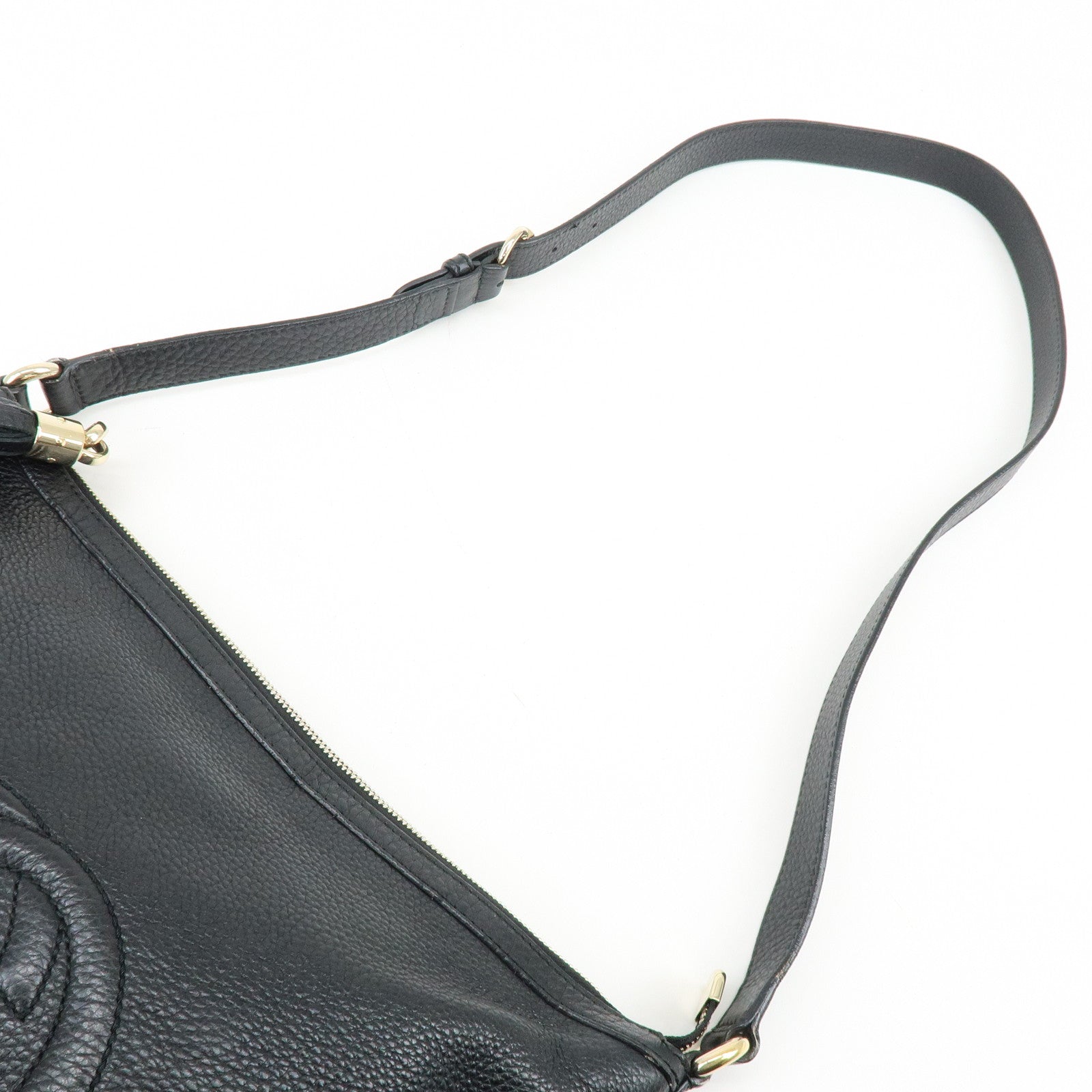 GUCCI SOHO Interlocking G Leather Shoulder Crossbody Bag 308361