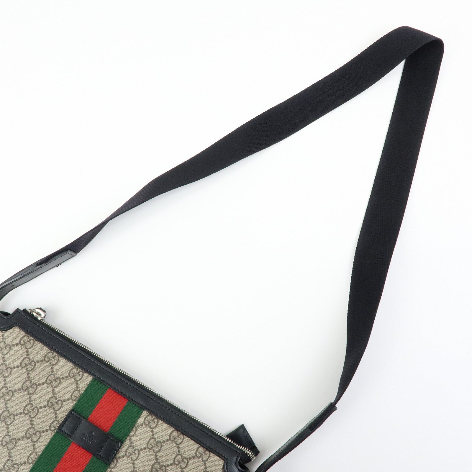 GUCCI Sherry GG Supreme Shoulder Bag Crossbody Bag Beige 387111