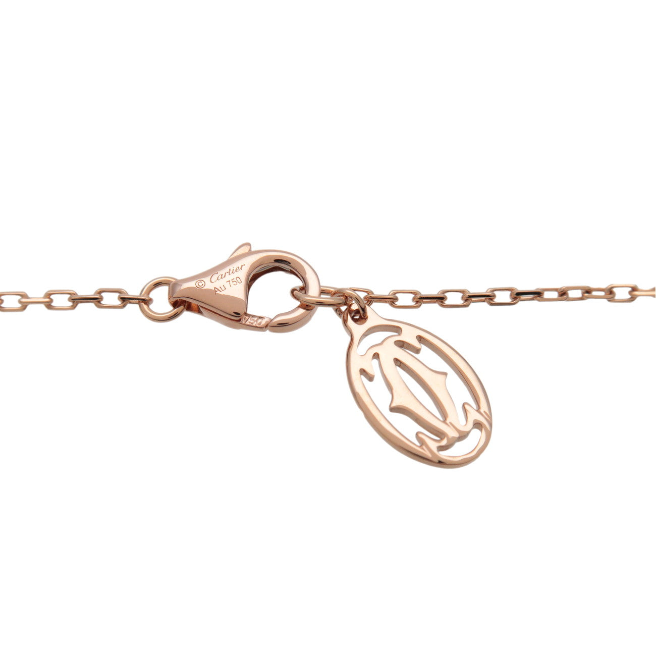 Cartier Diamants Legers Necklace SM Diamond D'amour 0.09ct 750PG