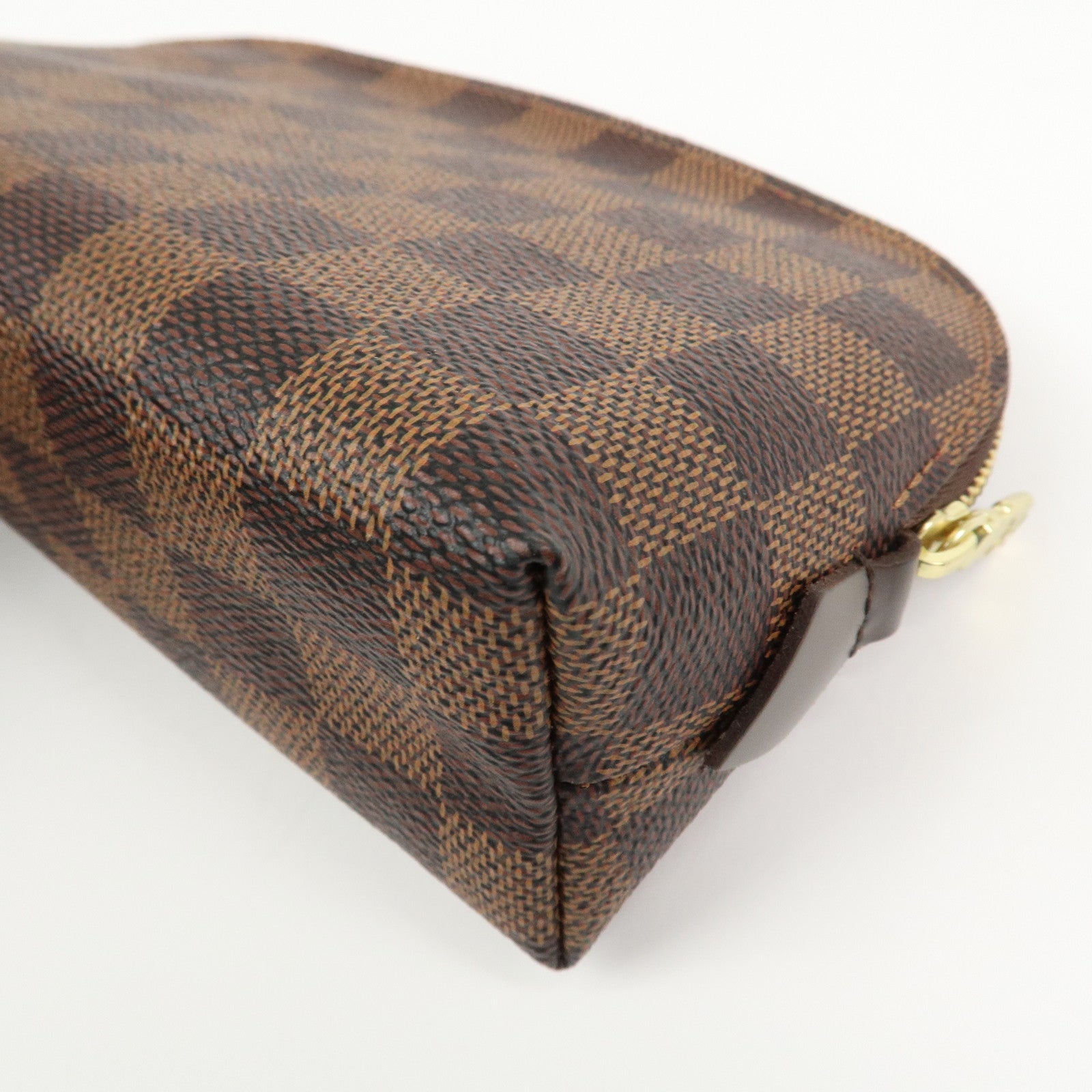 Louis Vuitton Damier Pochette Cosmetic PM Pouch Brown N47516