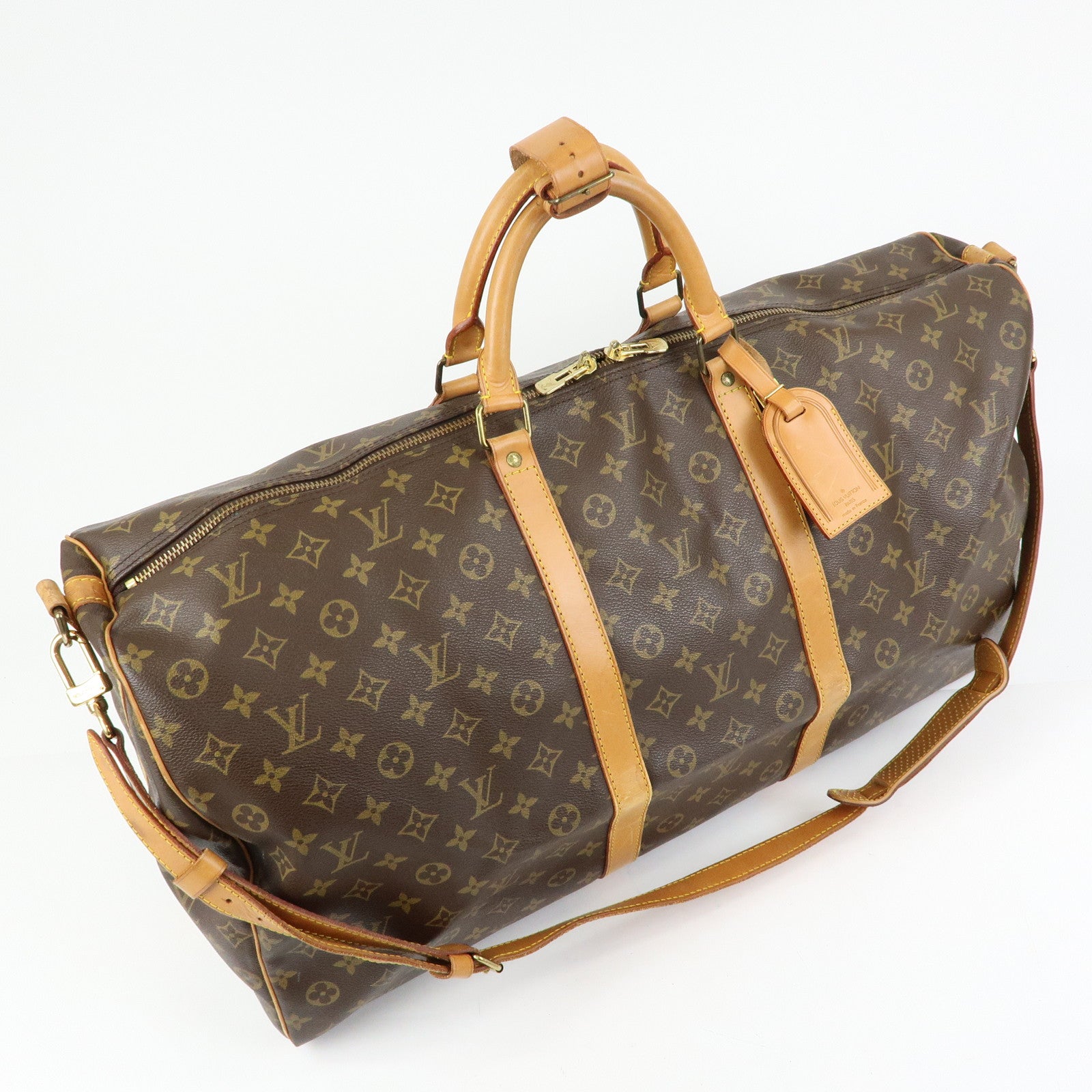 Louis Vuitton Monogram Keep All Bandouliere 60 Boston Bag M41412