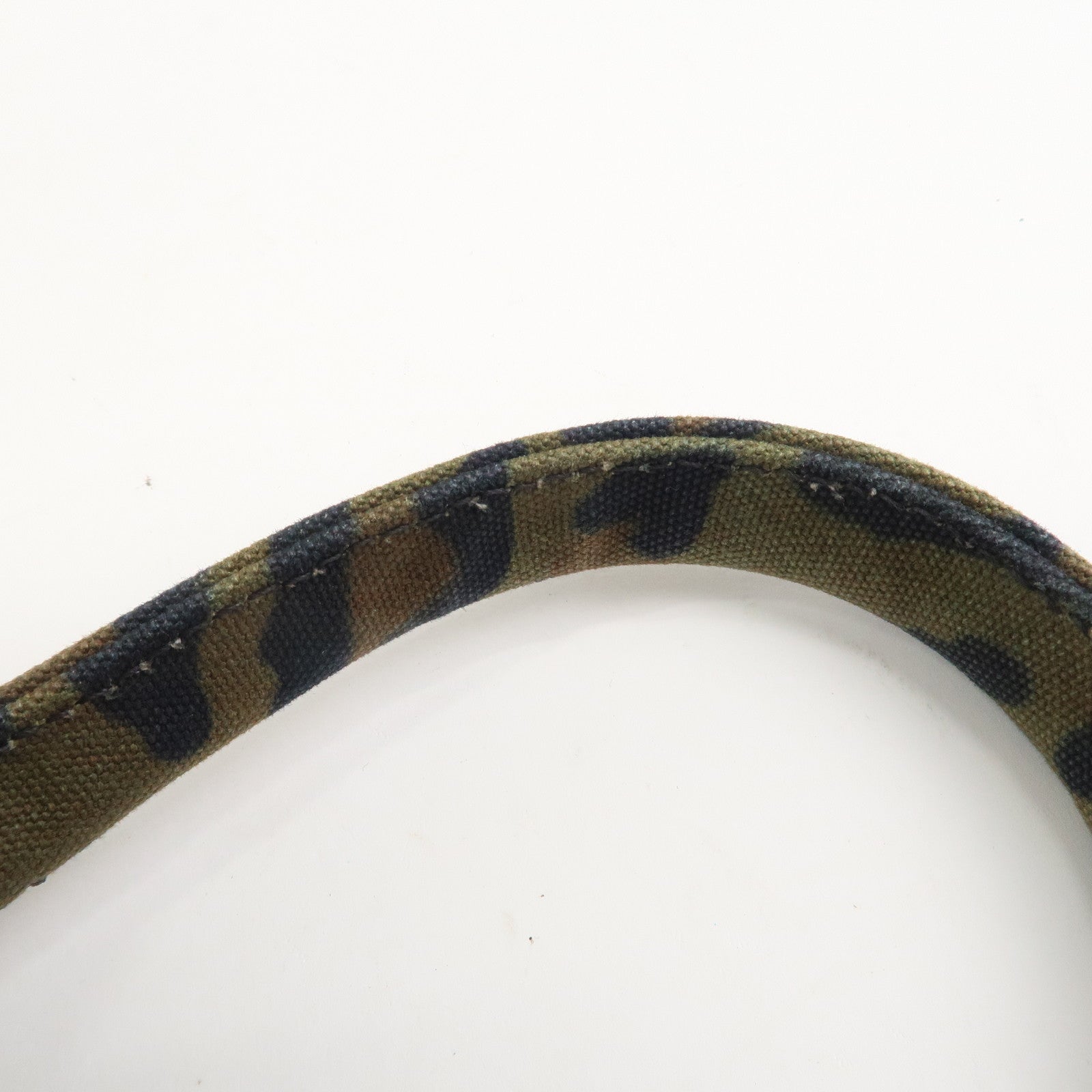 PRADA Triangle Logo Canapa Mini Canvas 2Way Bag Leopard 1BG439