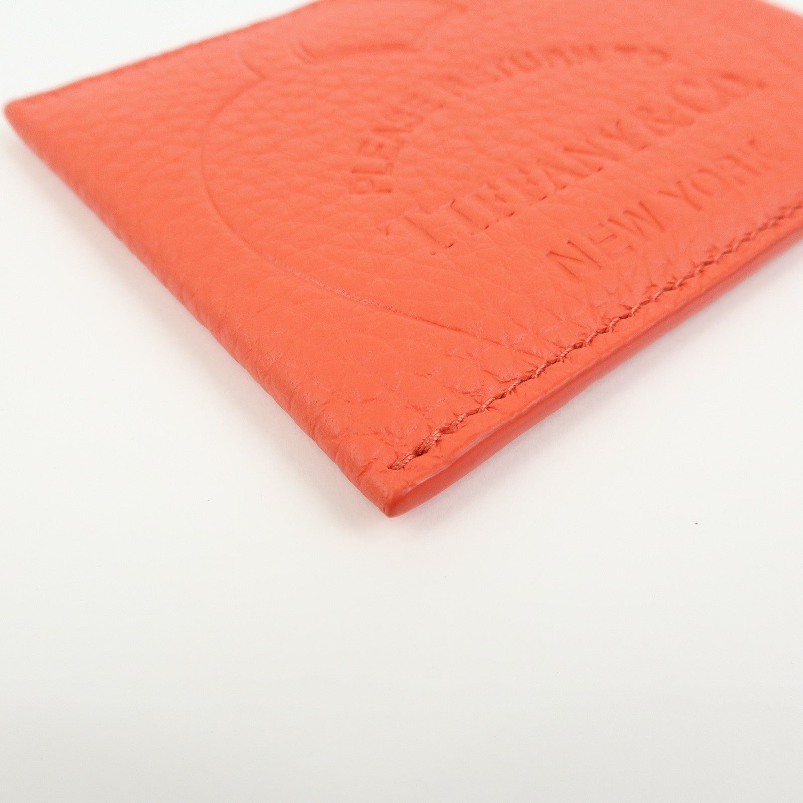 Tiffany & Co Return to Tiffany Leather Card Case Card Holder Red