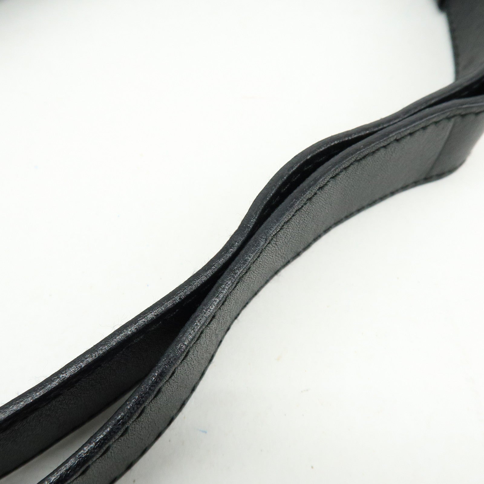 Ferragamo Gancini Leather Shoulder Bag Hand Bag Black