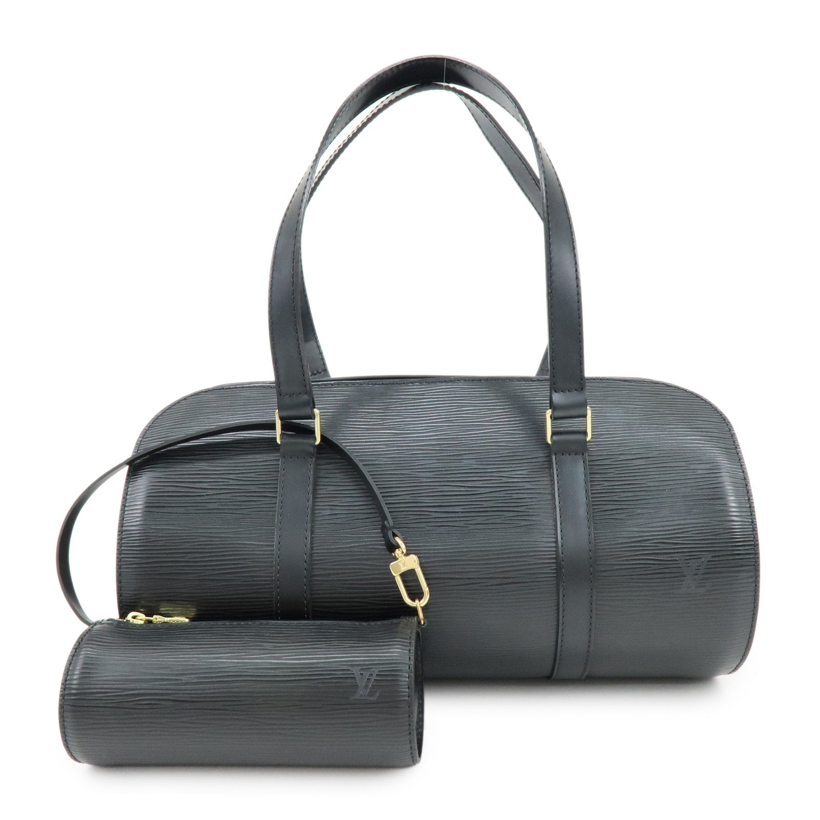 Louis Vuitton Epi Soufflot Shoulder Bag Hand Bag Noir M52222