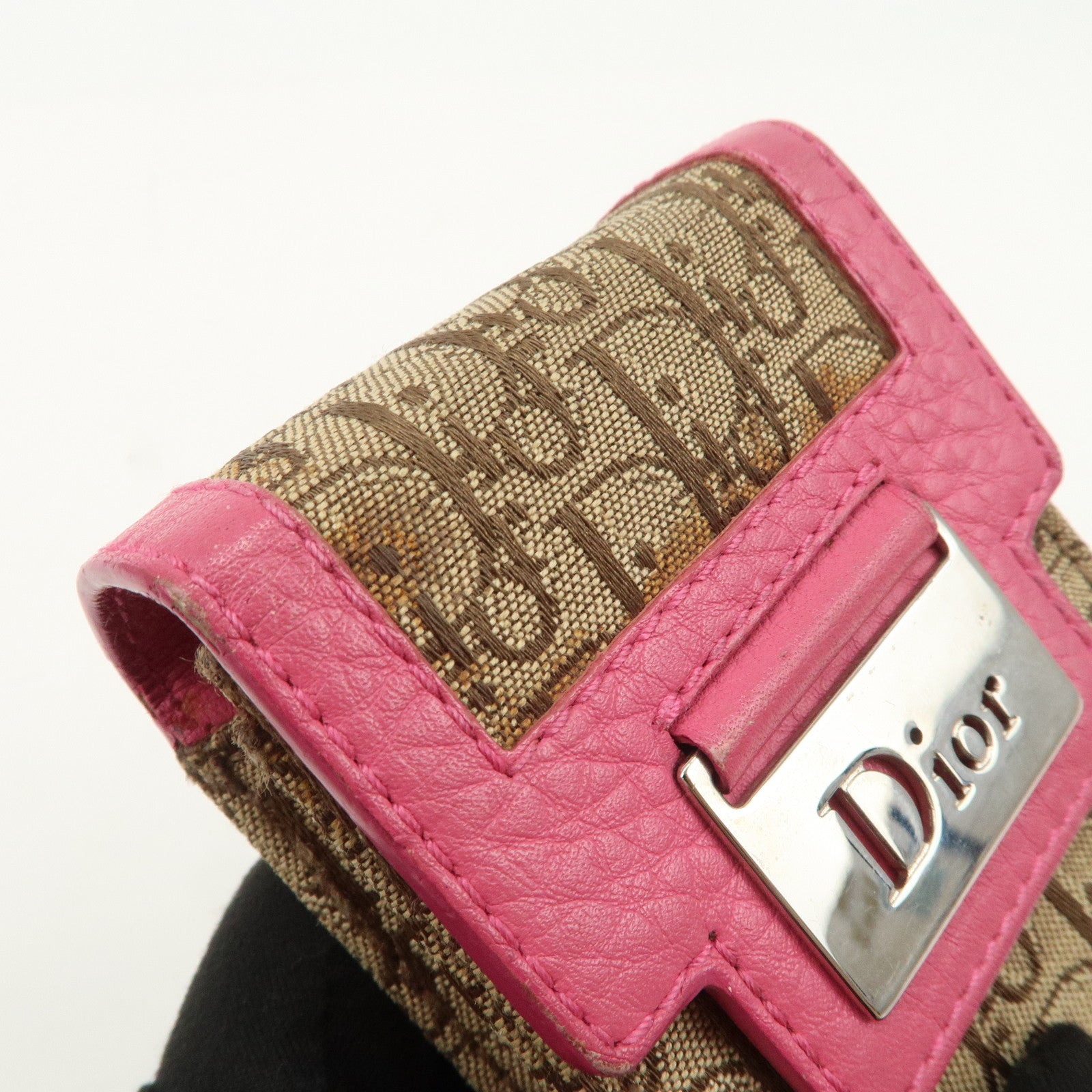 Christian Dior Street Chic Trotter Canvas Leather Set of 2 Goods