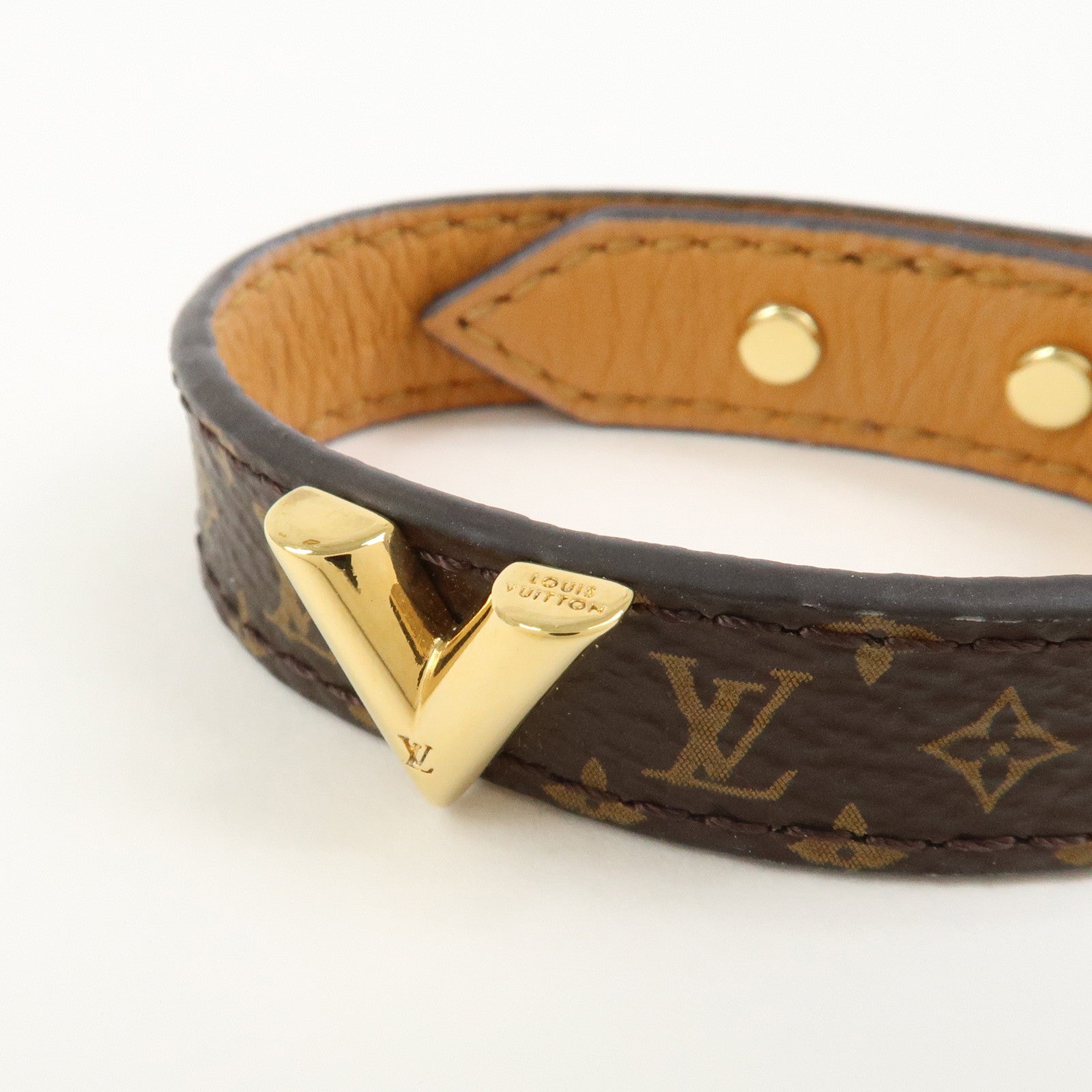 Louis Vuitton Monogram Essential V Bracelet Brown M6042
