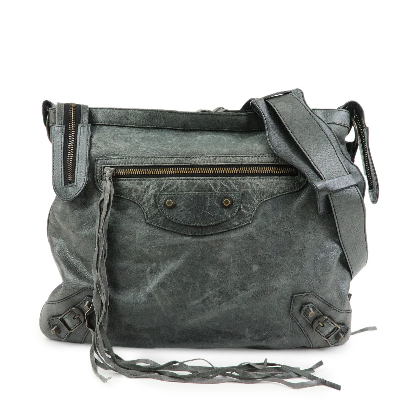 美品✨ Balenciaga バレンシアガ 177289 メッセンジャーバッグ BALENCIAGA Leather The Messenger Bag Shoulder Crossbody Bag 177289