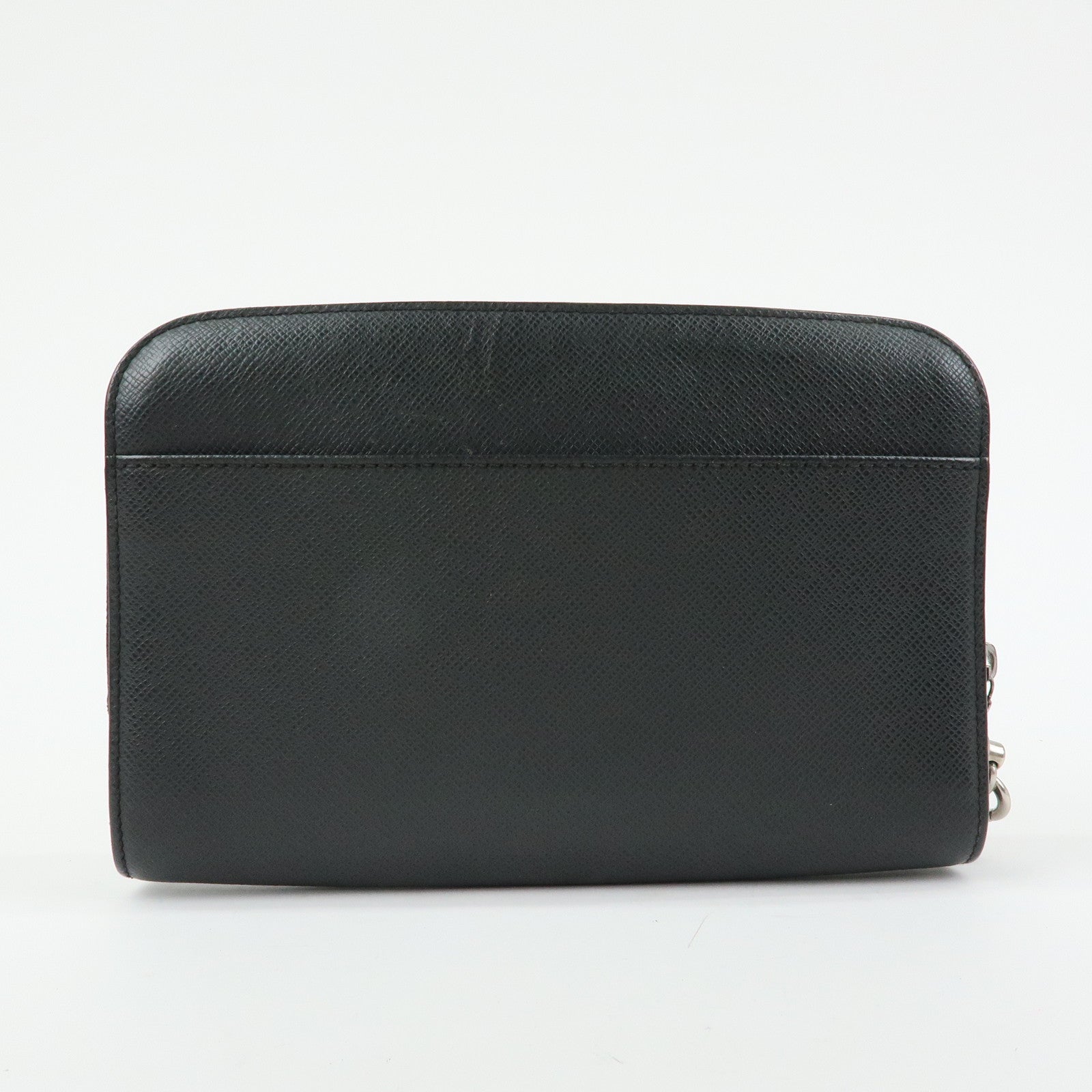 Louis Vuitton Taiga Baikal Leather Clutch Bag Pouch Ardoise M30182