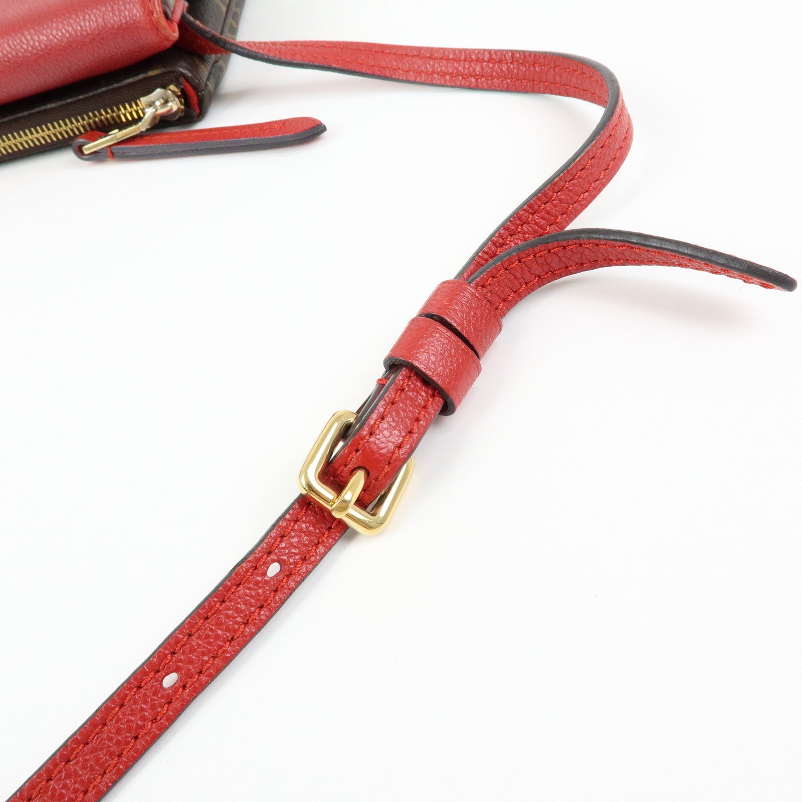 Louis Vuitton Monogram Twice Shoulder Crossbody Bag Cerise M50184