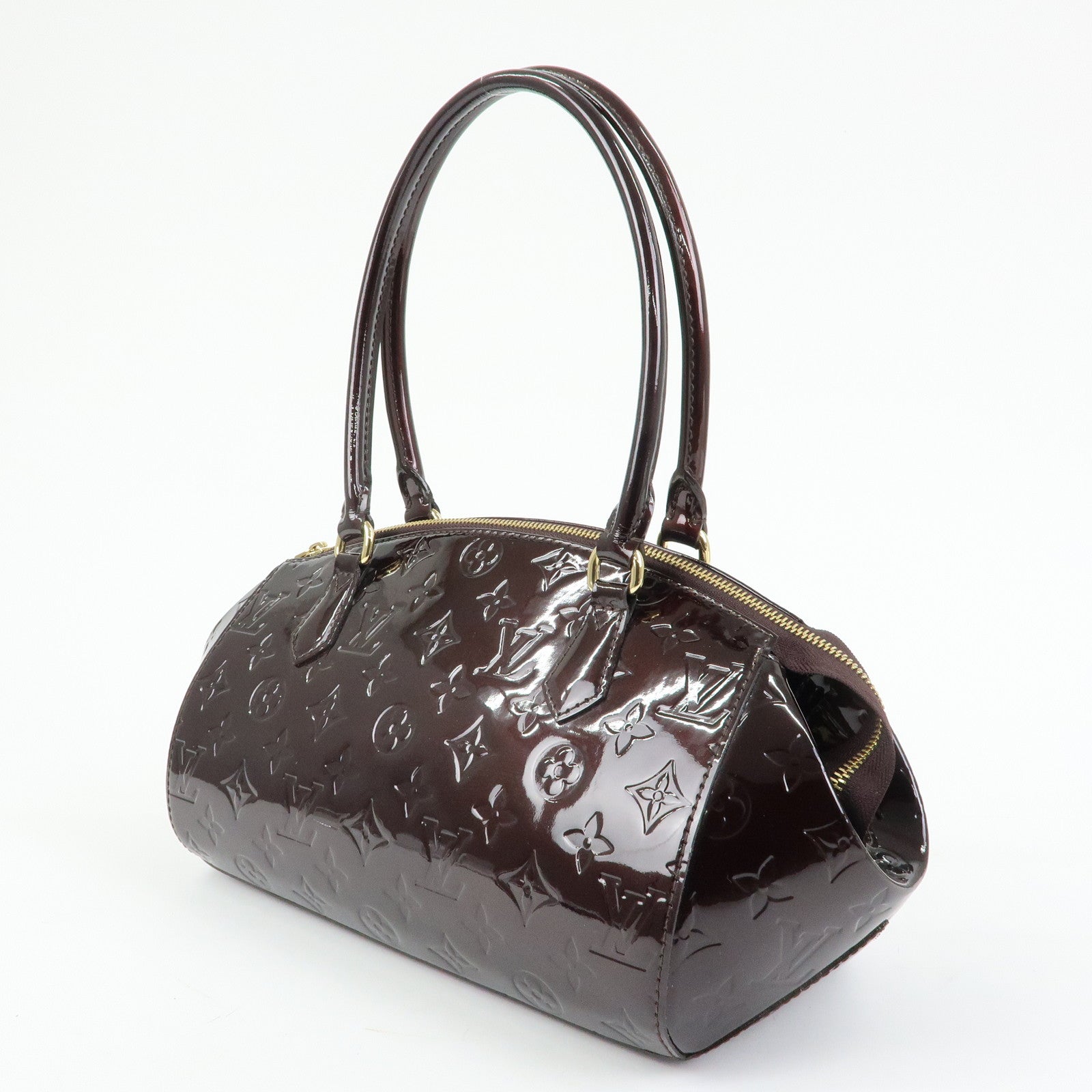 Louis Vuitton Monogram Vernis Leather Sherwood PM Hand Bag M91493