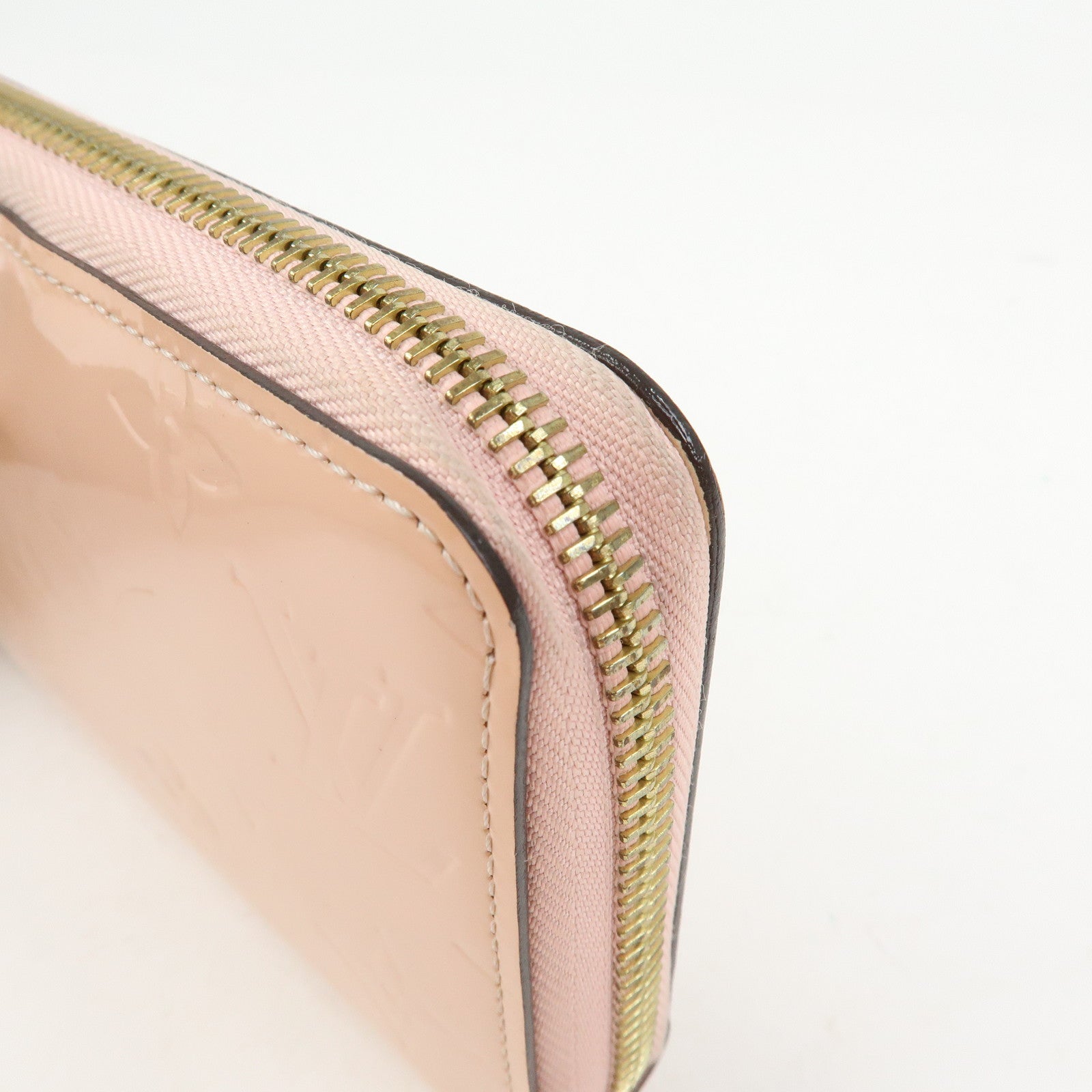 Louis Vuitton Monogram Vernis Zippy Wallet Rose Ballerine M61226