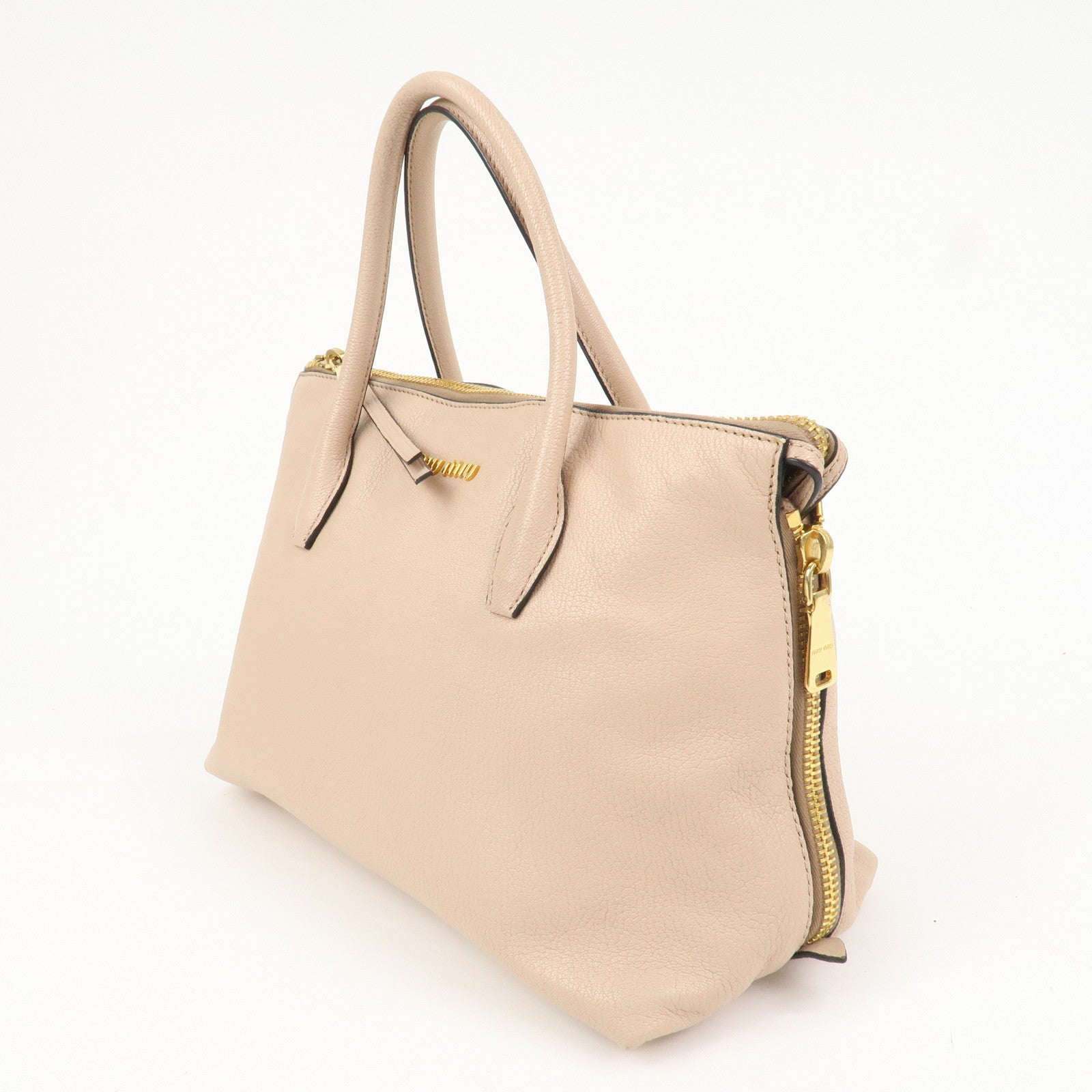 MIU MIU MADRAS 2WAY Bag Hand Bag Shoulder Bag Pink RN1016