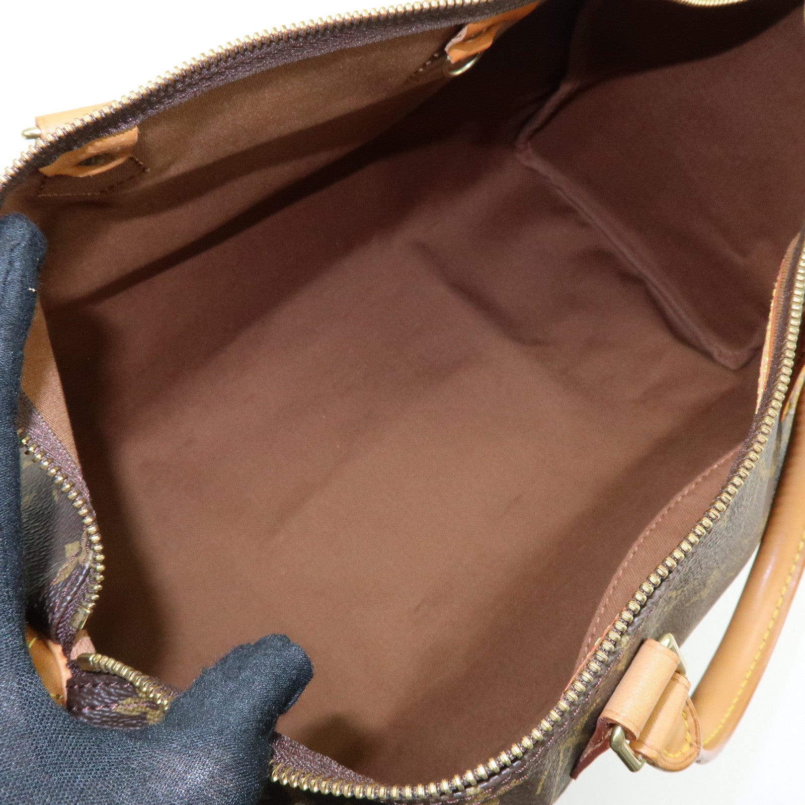 Louis Vuitton Monogram Speedy 40 Hand Bag Boston Bag Brown M41522
