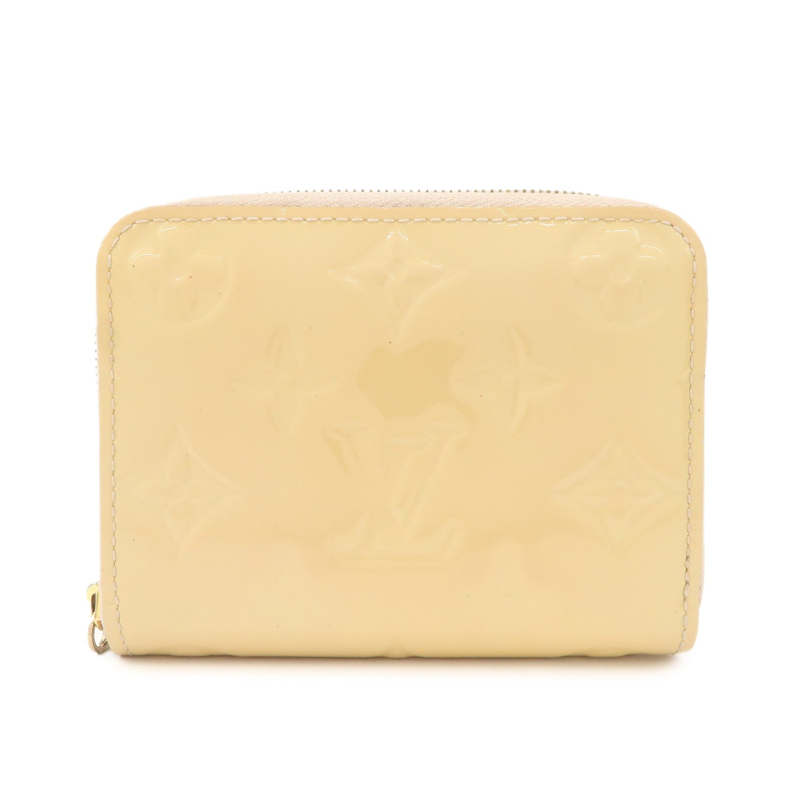 Louis Vuitton Monogram Vernis Leather Zippy Round Coin Case Dune M90203