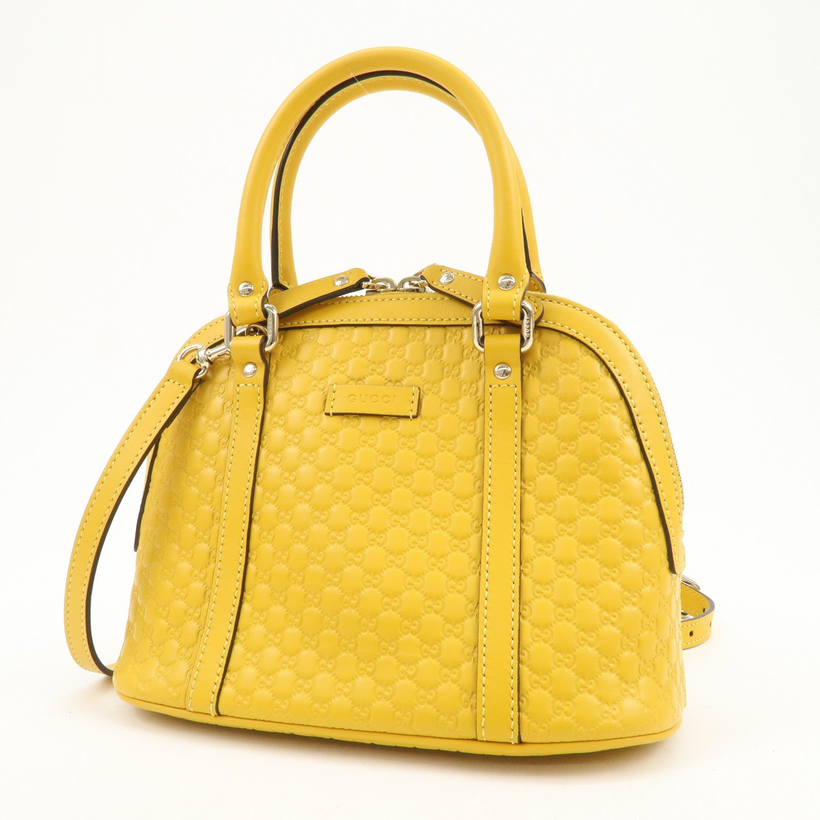 GUCCI Micro Guccissima Leather 2WayBag Hand Bag Shoulder Bag 449654