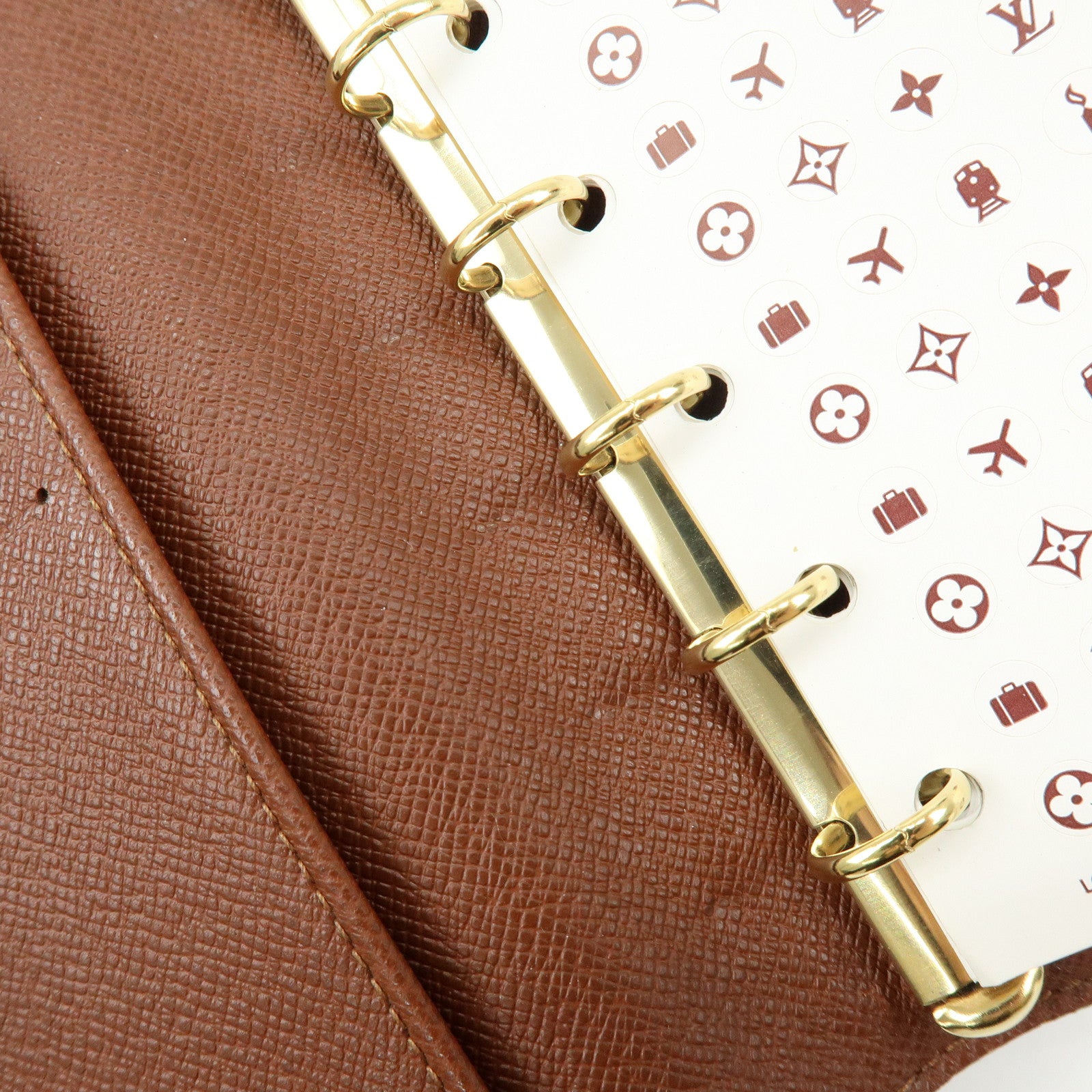Louis Vuitton Monogram Agenda PM Planner Cover Brown R20005