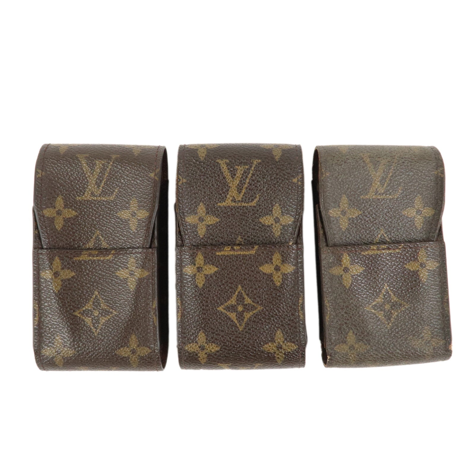 Louis Vuitton Monogram Set Of 3 Cigarette Case M63024