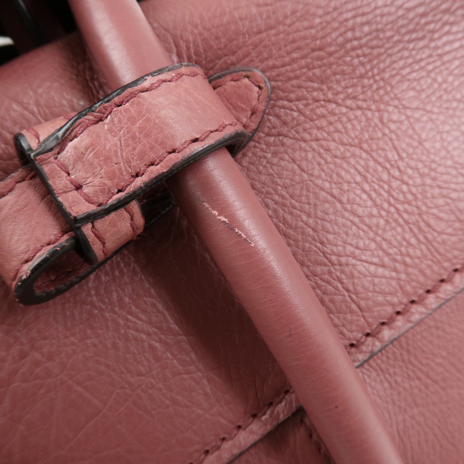 PRADA Logo Leather 2Way Bag Hand Bag Shoulder Bag Pink BN2665
