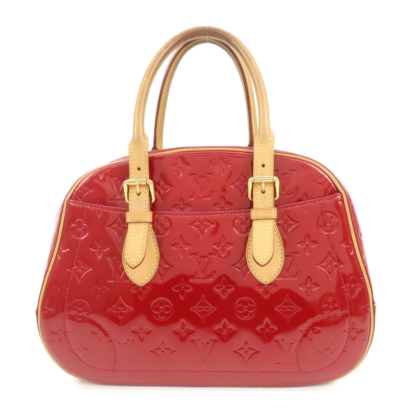 Louis Vuitton Monogram Vernis Summit Drive Hand Bag Red M93513