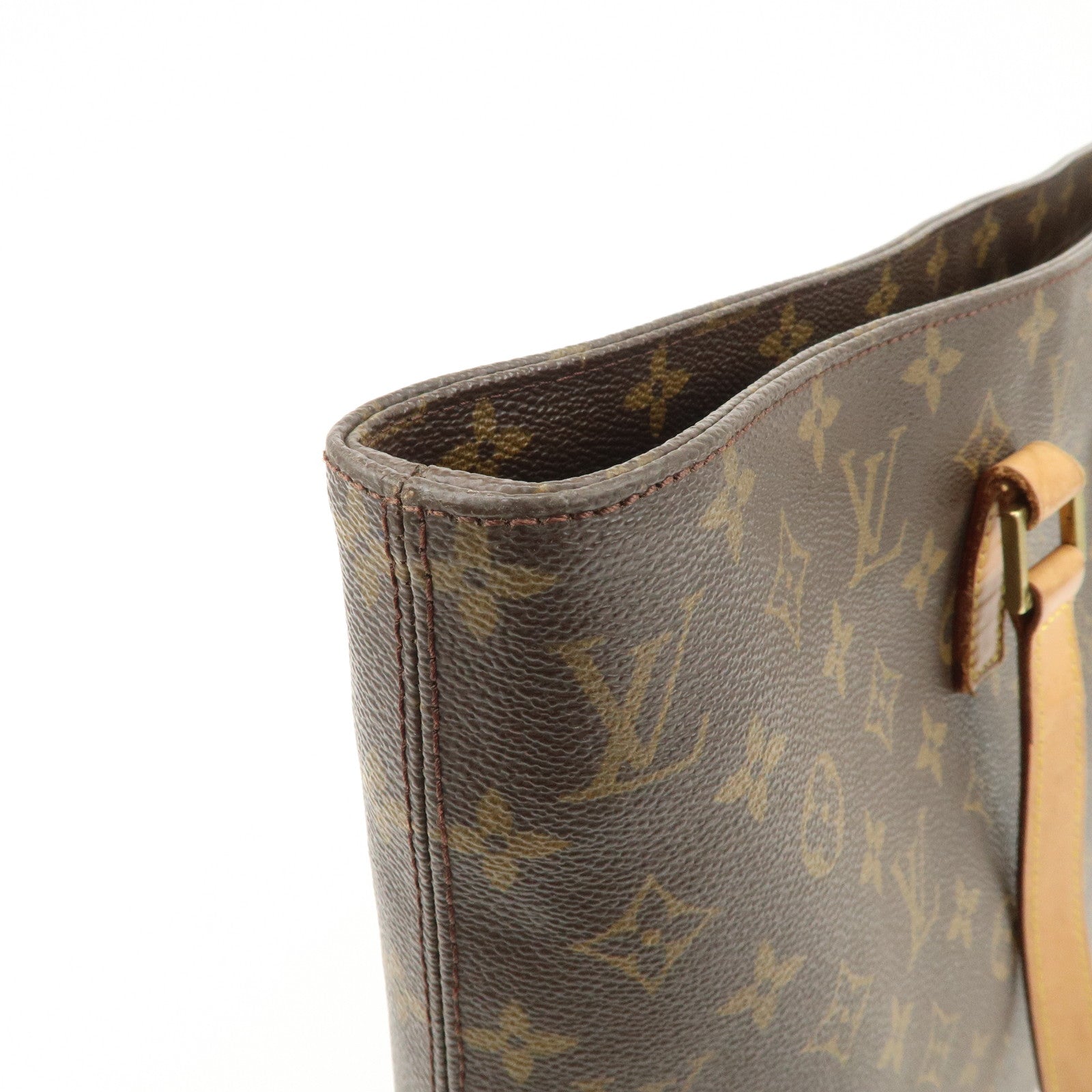 Louis Vuitton Monogram Luco Tote Bag Hand Bag Brown M51155 Used