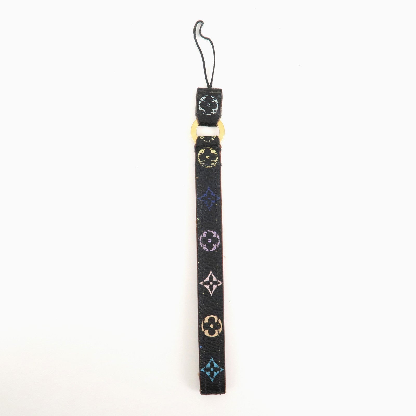 Louis Vuitton Monogram Mobile Strap Noir Multicolor M92598
