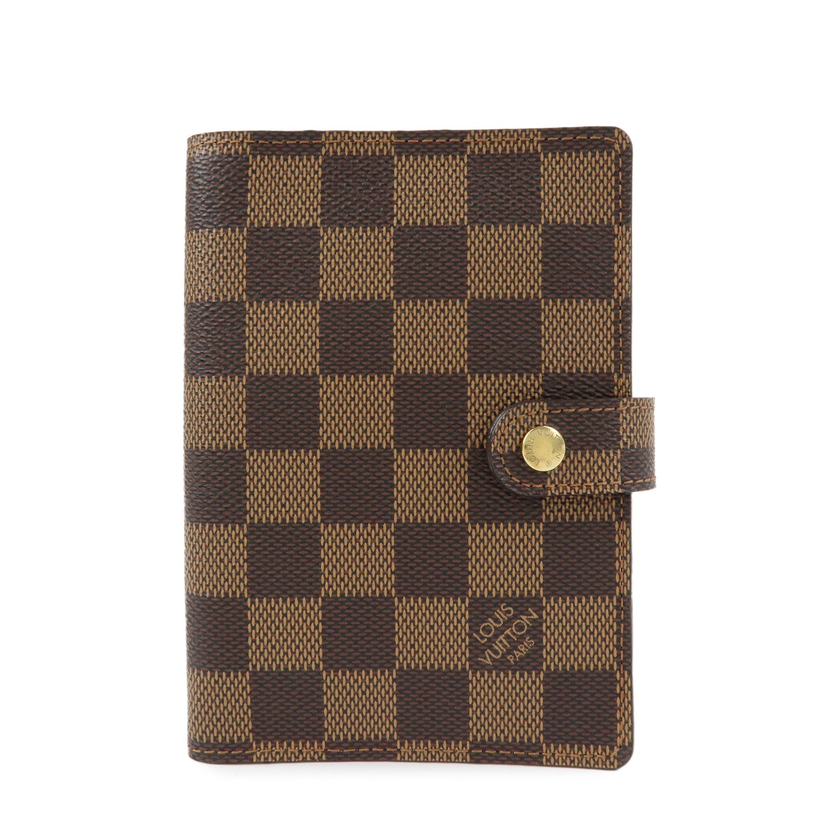 Louis Vuitton Damier Ebene Agenda PM Planner Cover Brown R20700