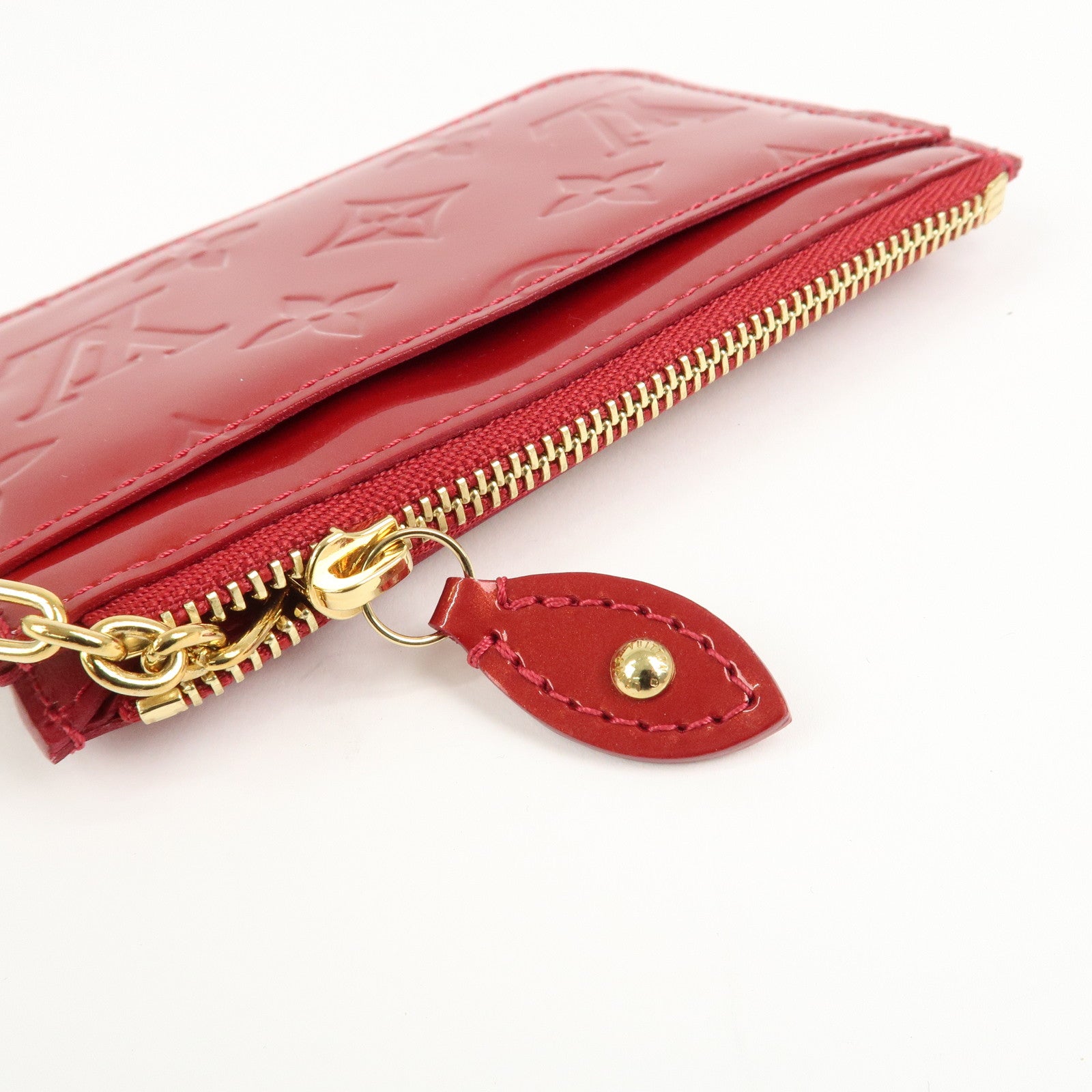 Louis Vuitton Monogram Vernis Pochette Cles NM Cerise M90214