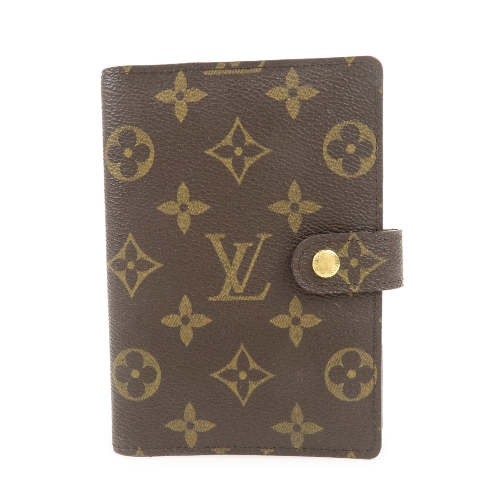 Louis Vuitton Monogram Agenda PM Planner Cover Brown R20005
