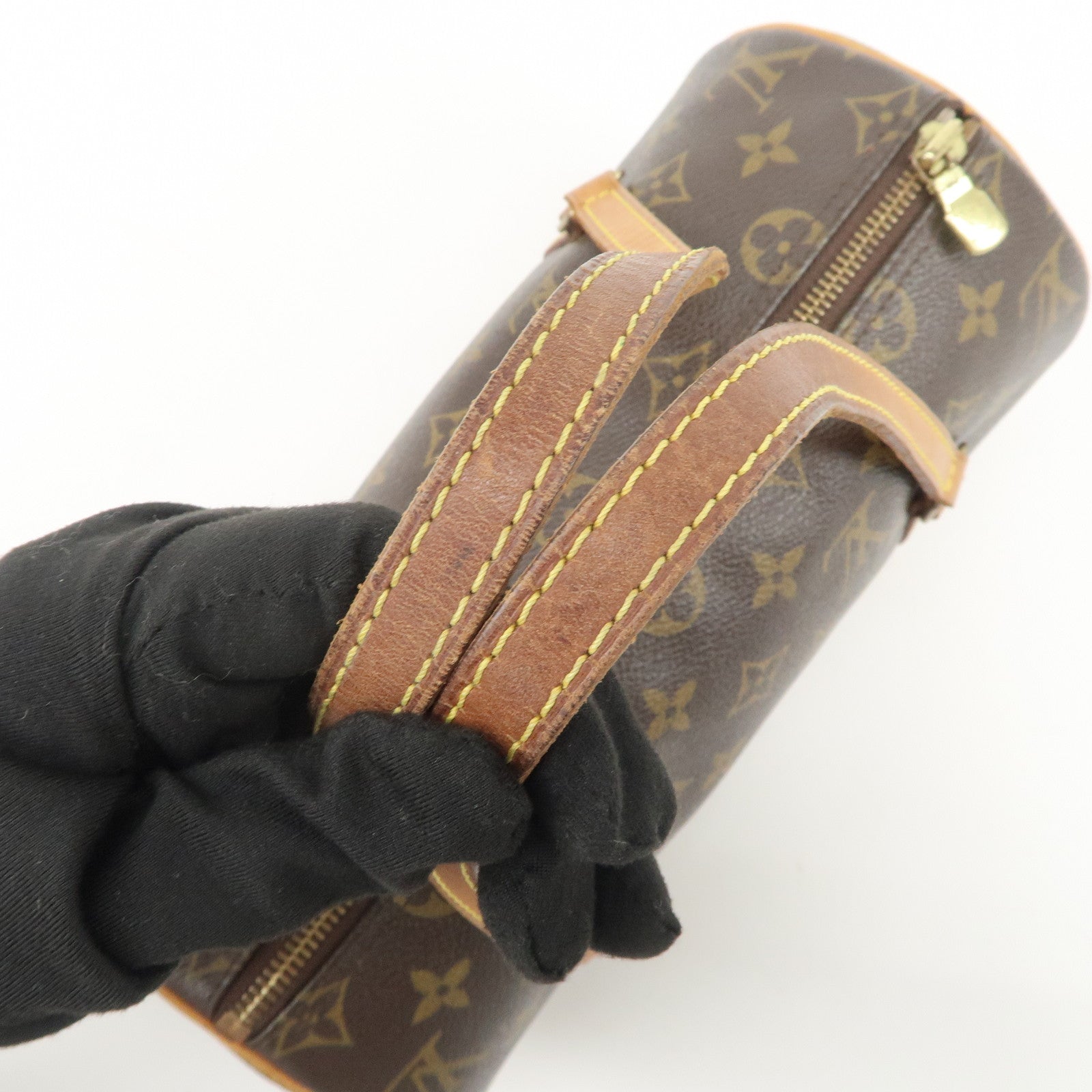 Louis Vuitton Monogram Papillon 26 Hand Bag Brown M51386