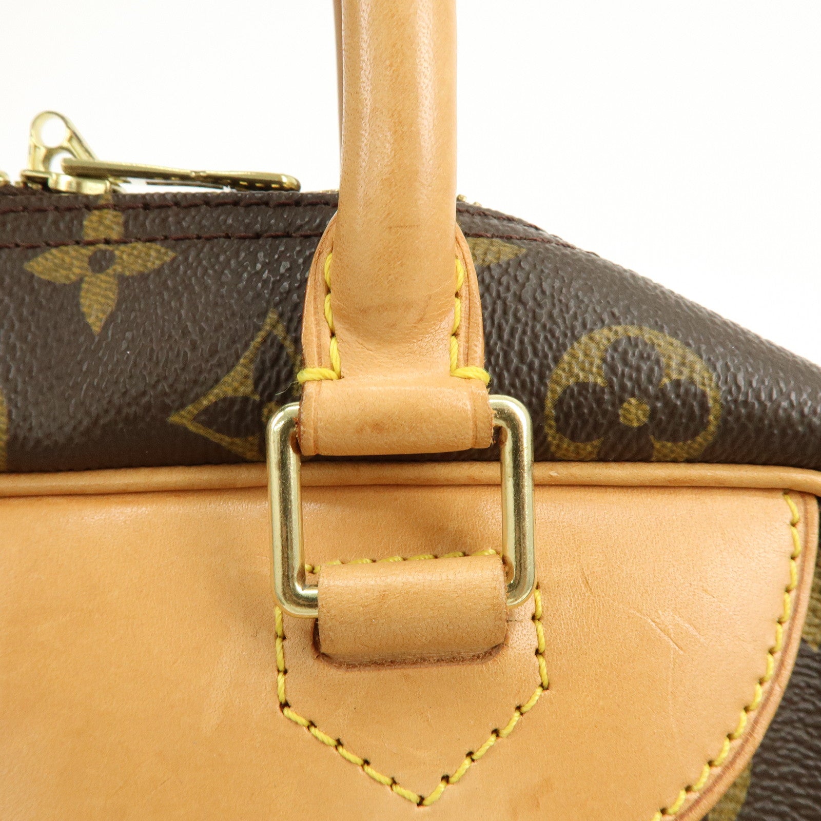 Louis Vuitton Monogram Canvas Deauville Hand Bag Brown M47270