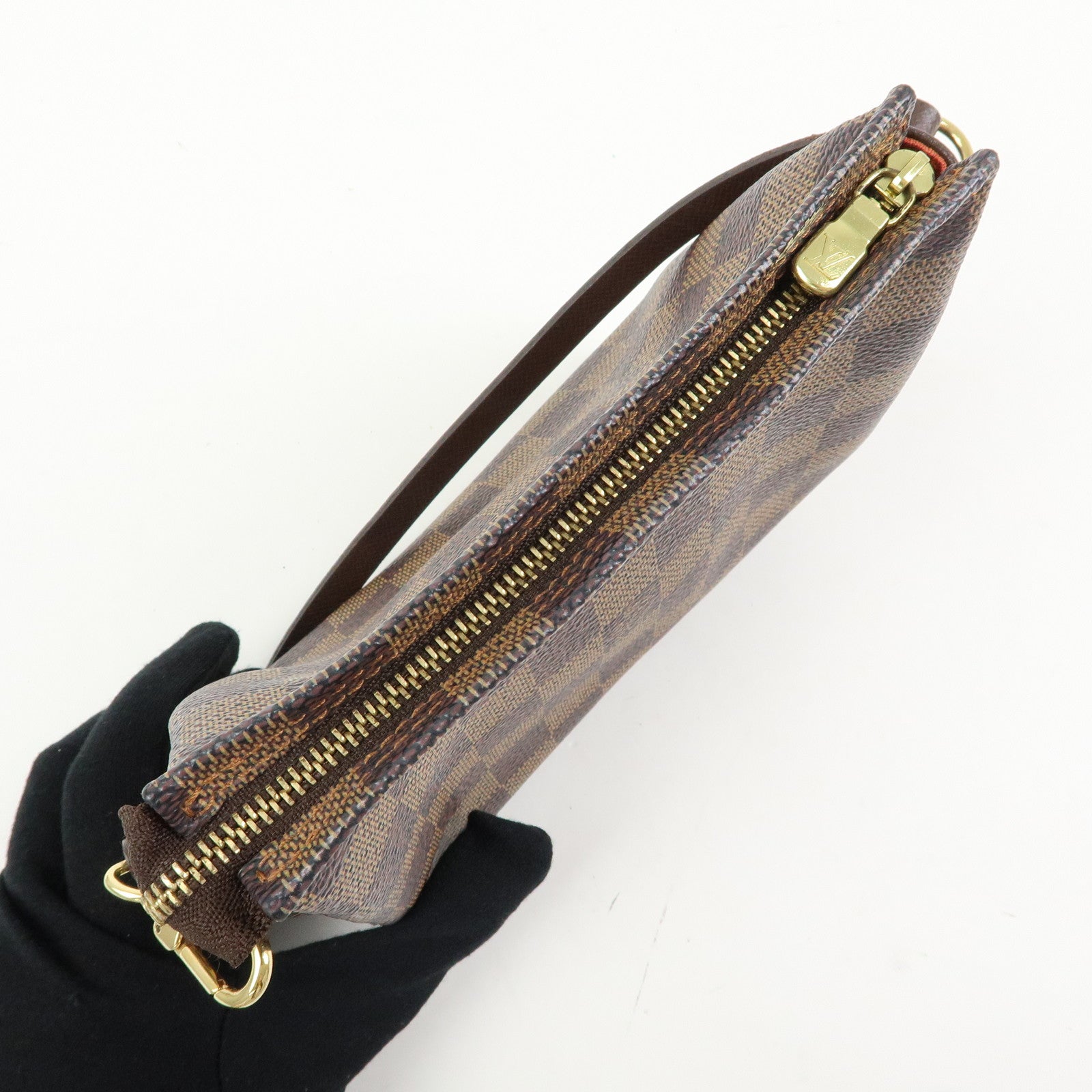 Louis Vuitton Damier Trousse Makeup Accessory Pouch Brown N51982