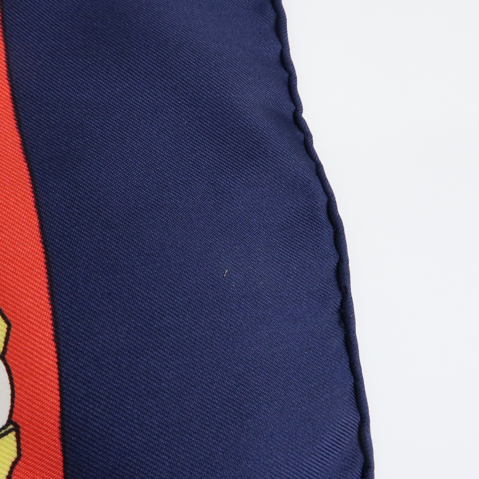 HERMES Carre 90 Silk 100% Scarf  Eperon d'or Navy White Yellow Red