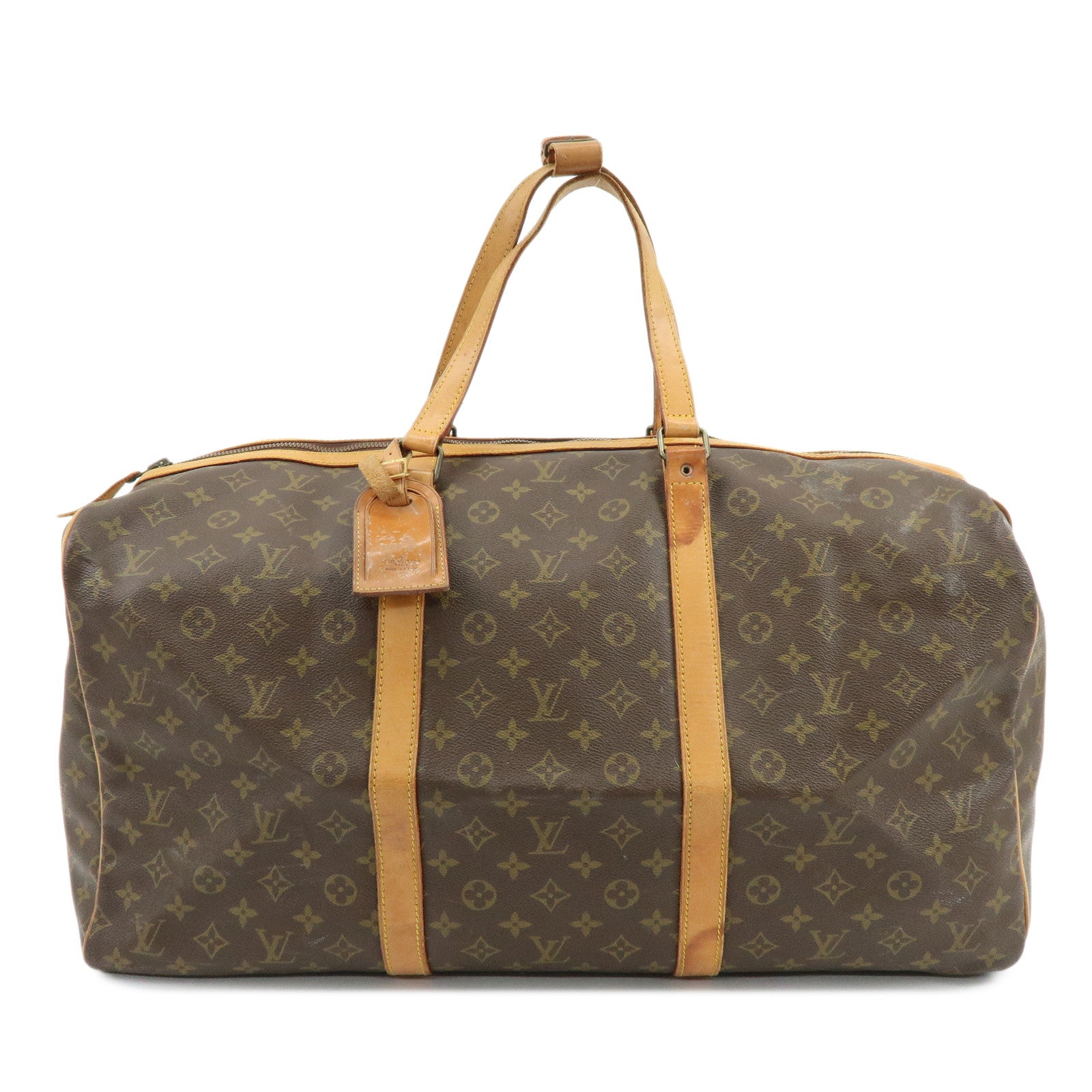 Louis Vuitton Monogram Sac Souple 55 Boston Bag Brown M41622