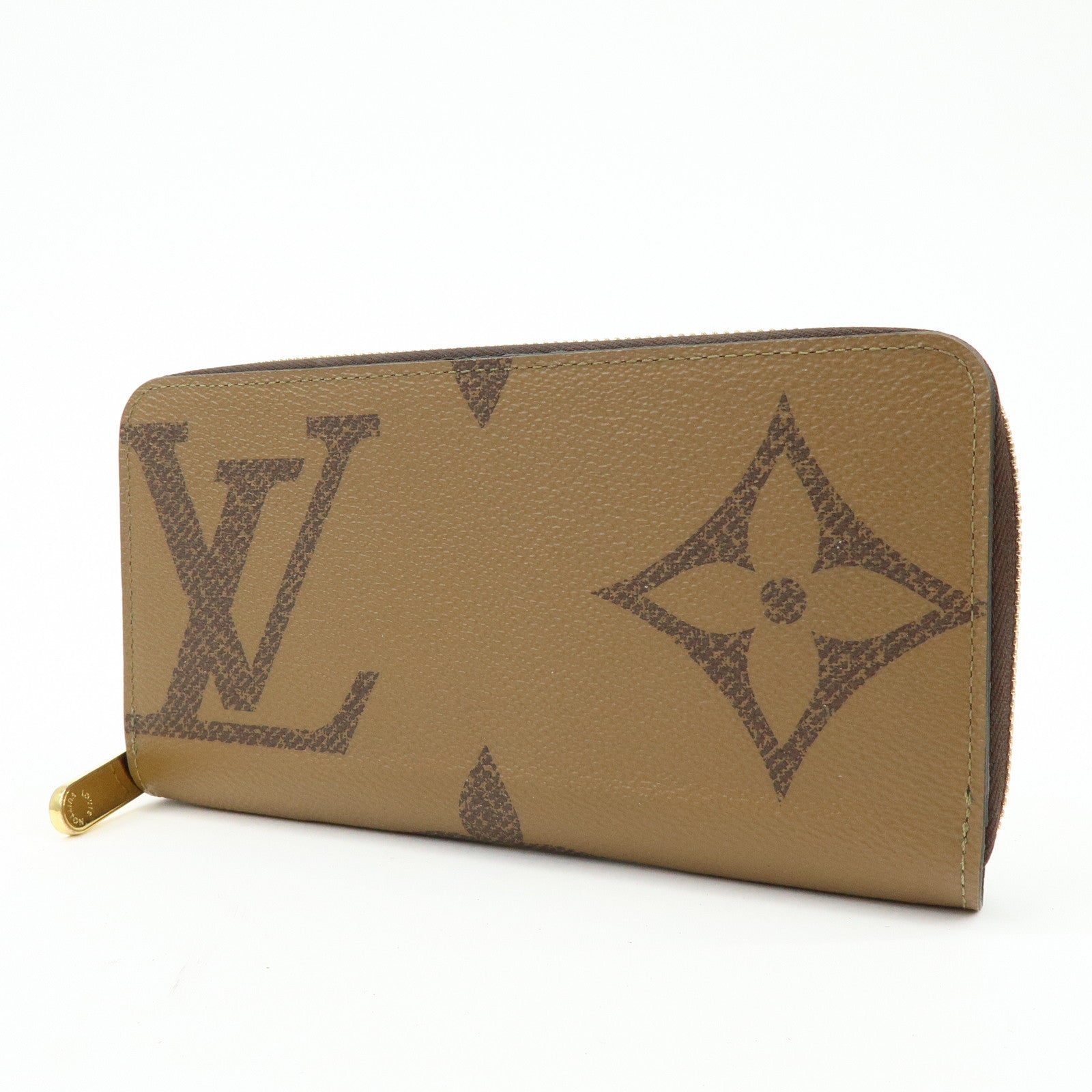 Louis Vuitton Giant Monogram Reverse Zippy Long Wallet Brown M69353
