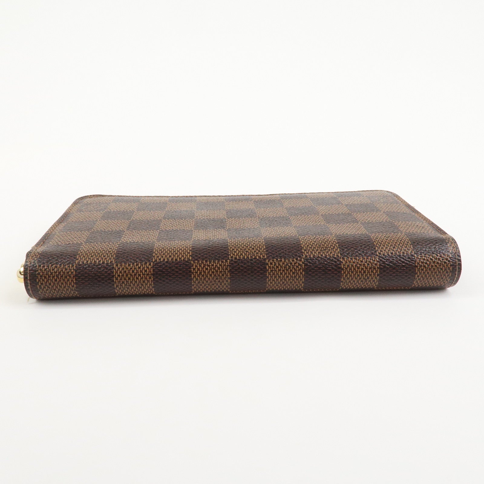 Louis Vuitton Damier Canvas Zippy Wallet Old Style Brown N60015