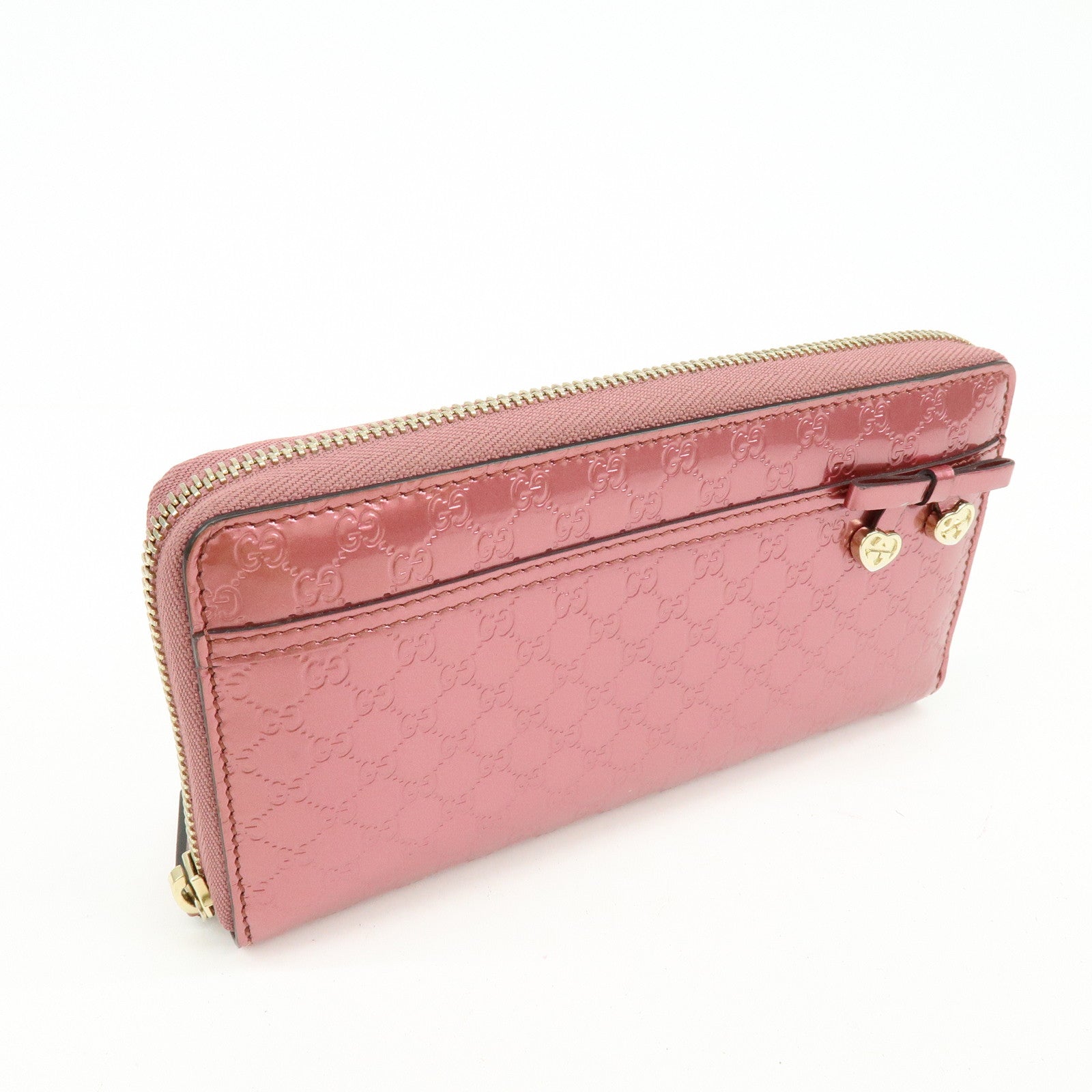 GUCCI Interlocking G Lovely Heart Microguccissima Wallet 307997
