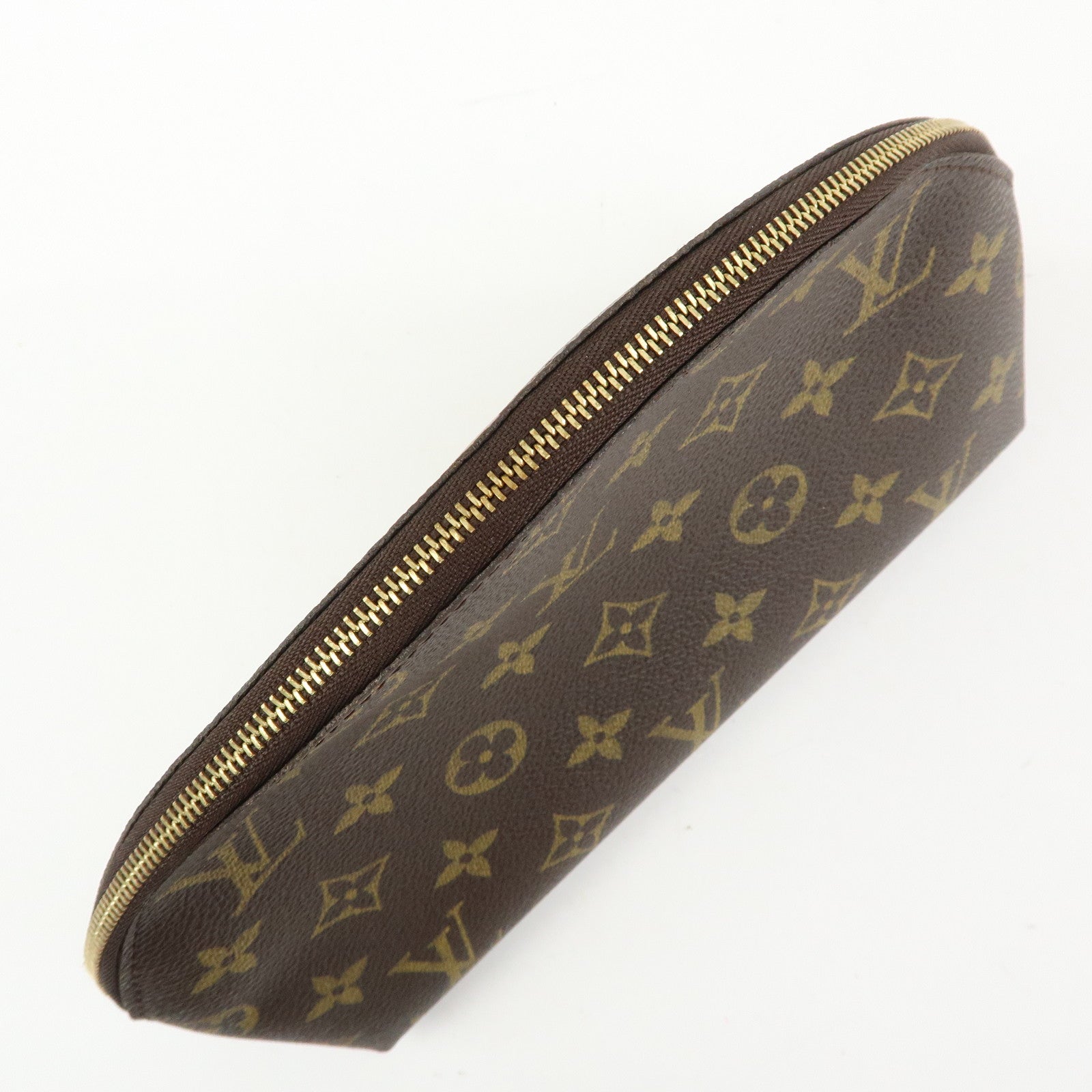 Louis Vuitton Monogram Trousse Demi Ronde Cosmetic Pouch M47520