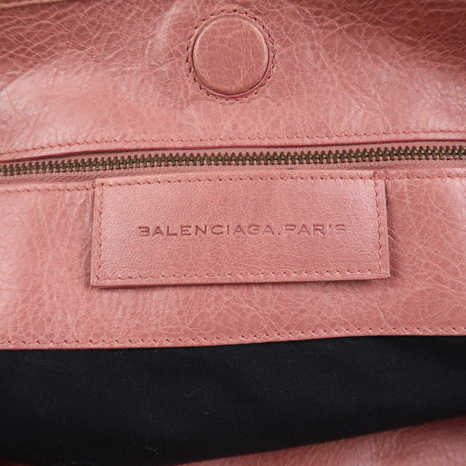 BALENCIAGA The Sunday Leather Tote Bag Hand Bag Pink 228750