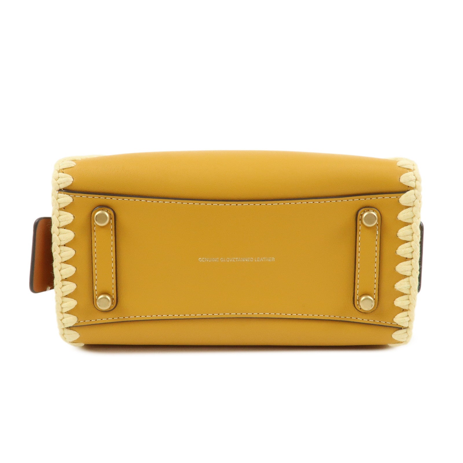 COACH Leather Rogue 2Way Bag 2023 Summer Collection Mustard Brown